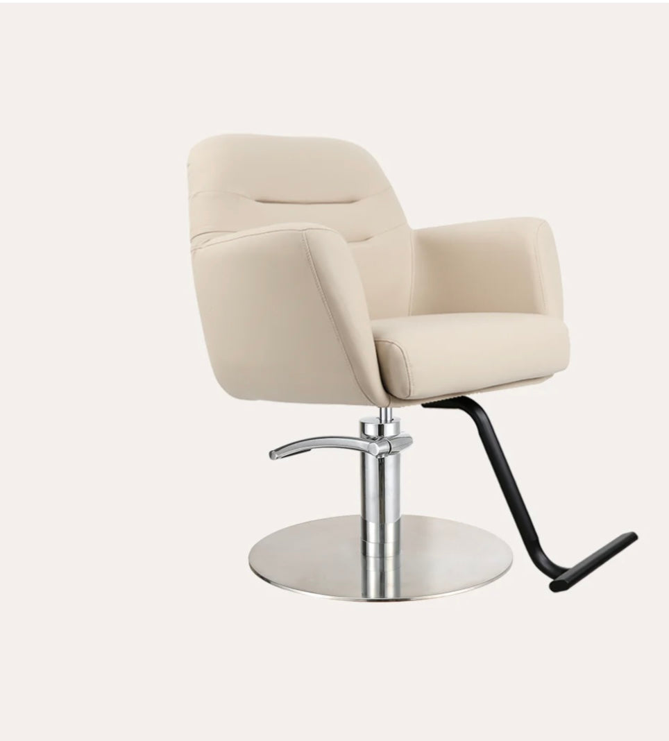 Premium Gemma Salon Chair - Hydraulic Adjustable Styling Chair for Hairdressers & Barbers - Perfect for Salons, Spas & Home Use