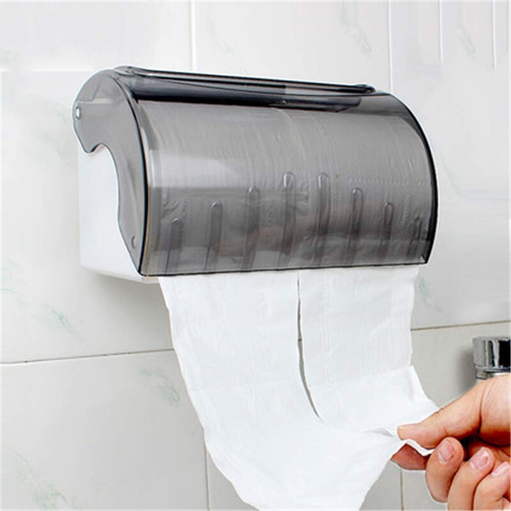 Sturdy Suction Cup Toilet Paper Holder Stand - Bathroom Tissue Roll & Paper Towel Organizer with Strong Grip for Home, RV, and Office Use