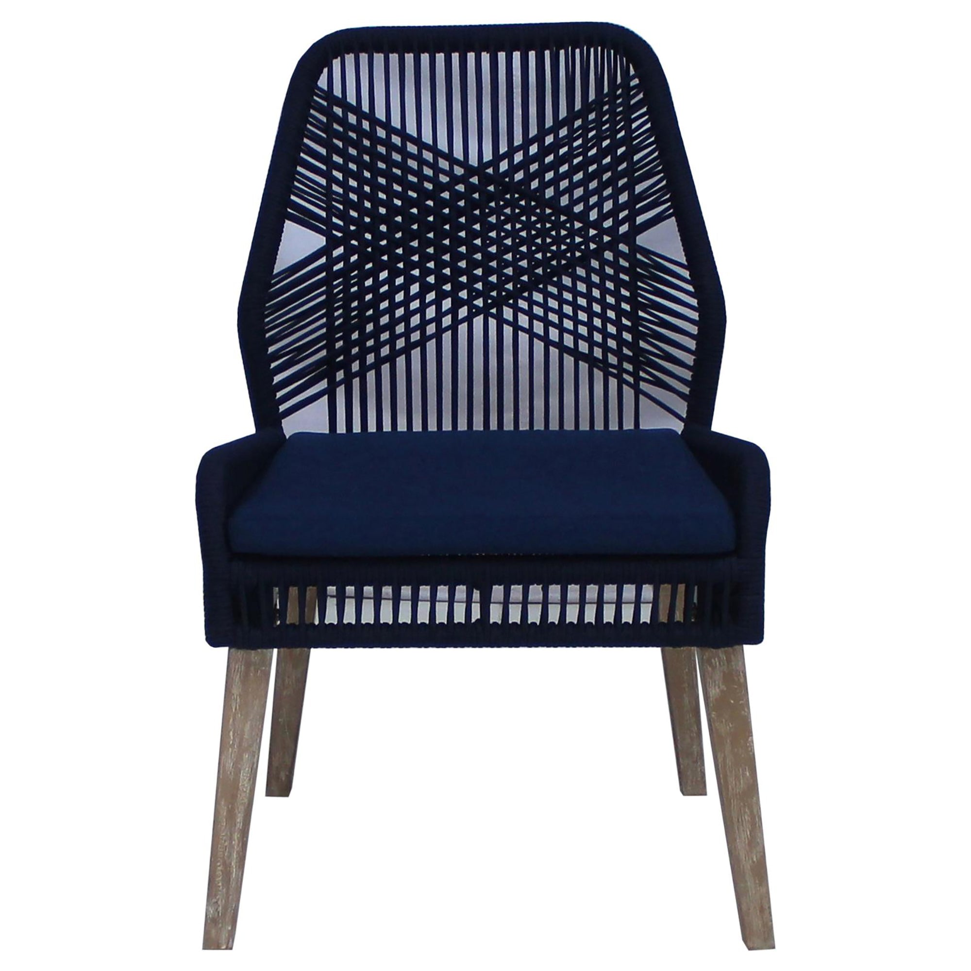 Dark Navy Upholstered Side Chairs (Set of 2) - Modern Dining Room Accent Chairs for Kitchen, Breakfast Nook or Office