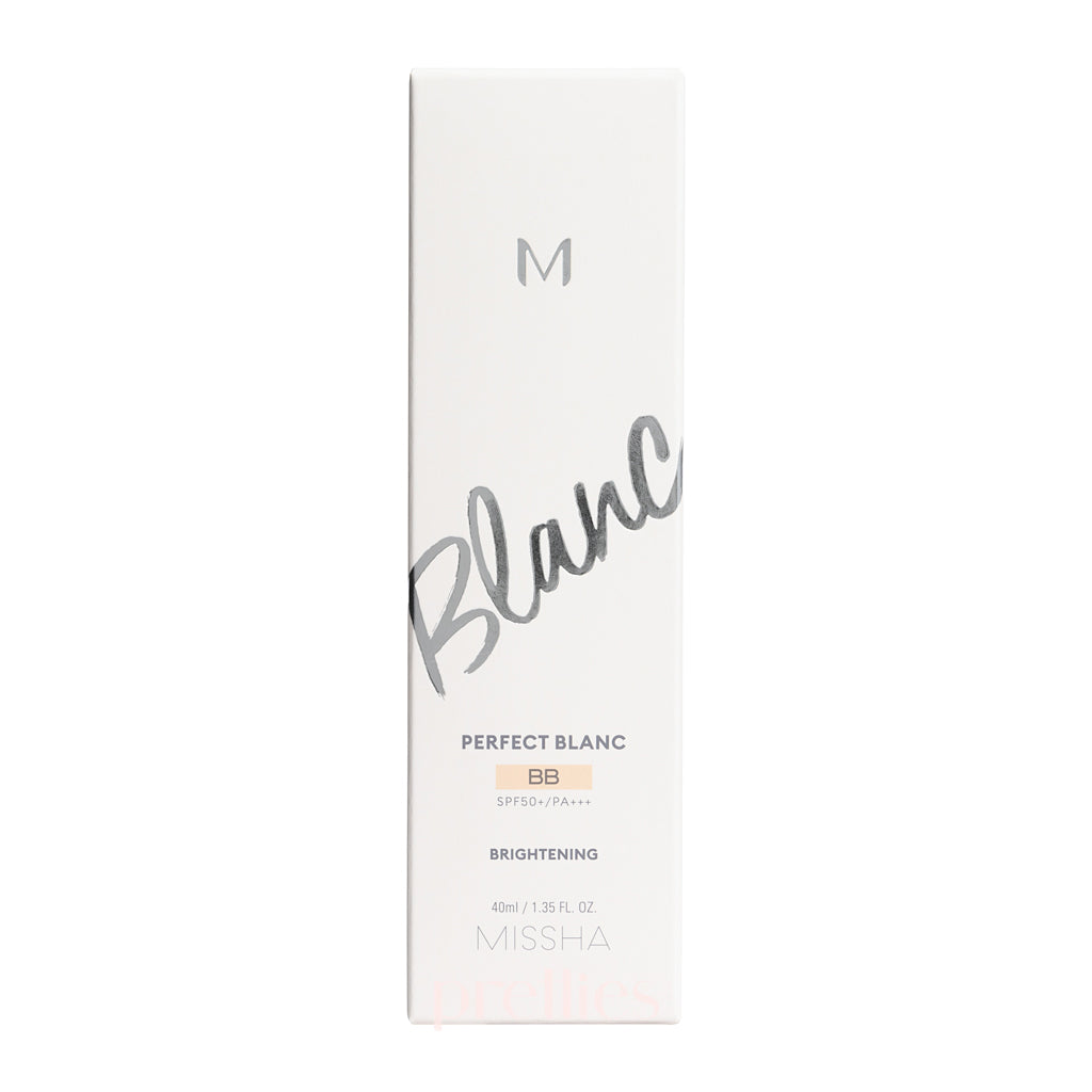 Missha M Perfect Blanc BB Cream SPF50+ PA+++ 40ml - No.22 Beige, Full Coverage, Brightening & Hydrating - Perfect for Daily Sun Protection & Flawless Makeup Base