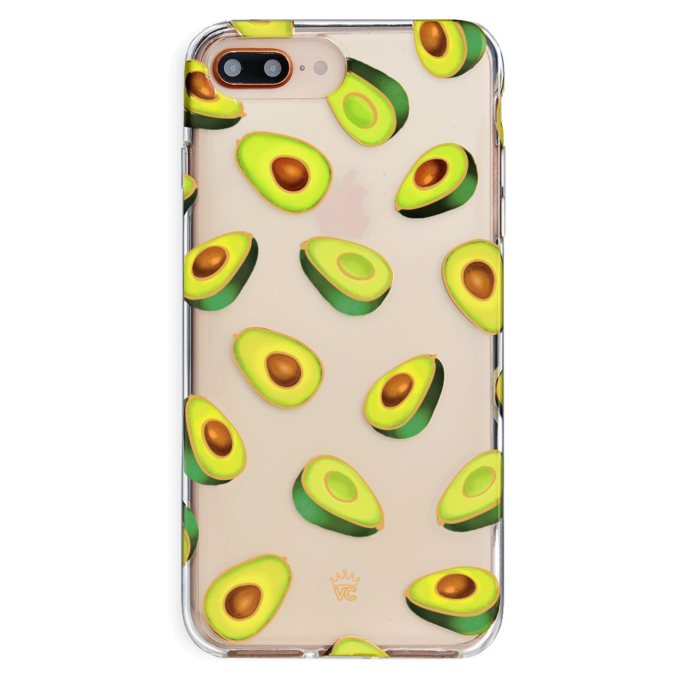 Premium Clear iPhone Case with Avocado Design - Slim Protective Cover for iPhone 12/13/14/15 Pro Max - Cute Eco-Friendly Phone Case for Women & Girls - Perfect for Everyday Use, Travel & Gifting