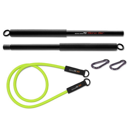 Bionic Body Training Kit with Exercise Bar, Resistance Tube & Carabiner - Full Body Workout Equipment for Home Gym, Strength Training & Fitness - Perfect for Men & Women