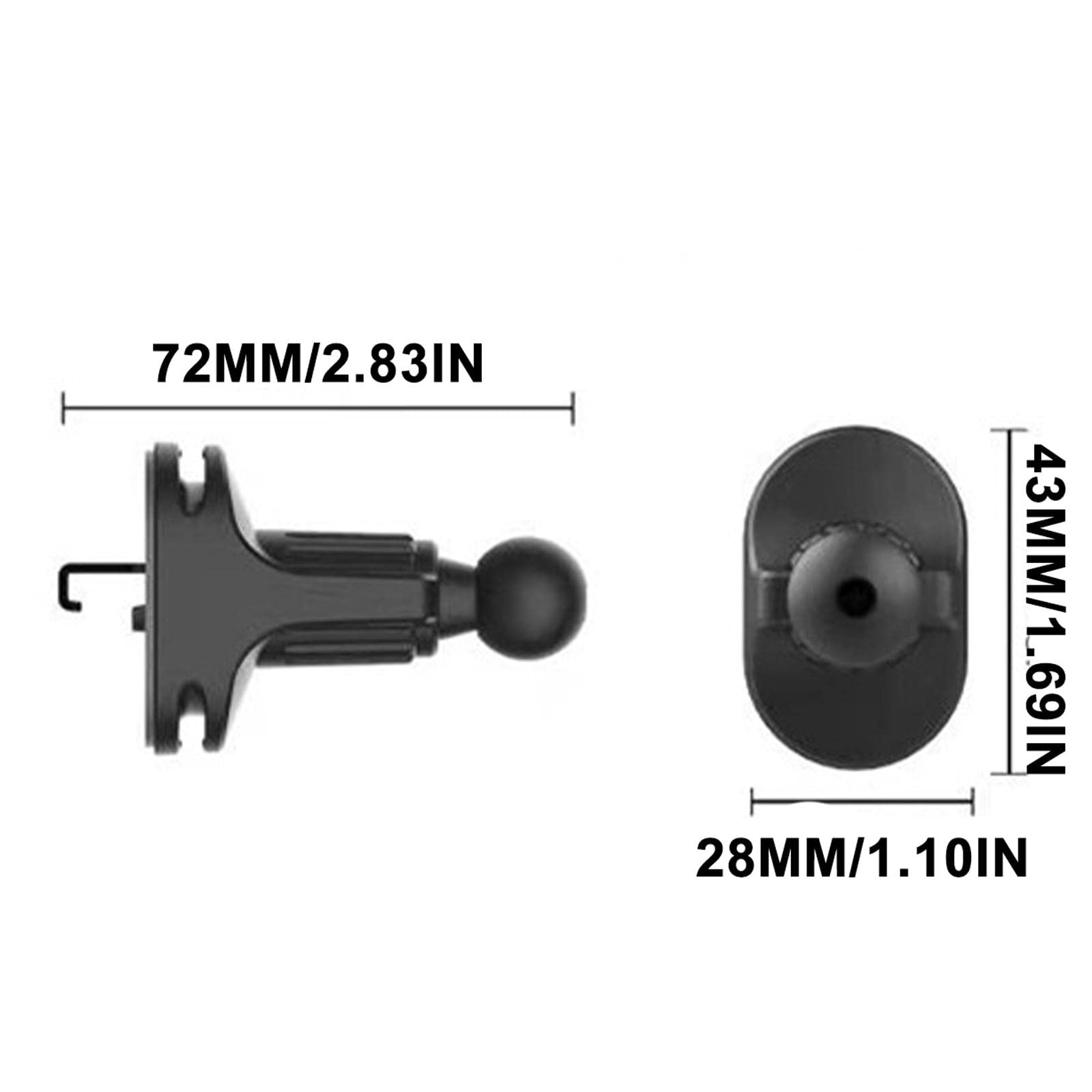 Universal Car Air Vent Clip - Adjustable Auto Vent Mount for Phones, GPS & Air Fresheners - Durable Car Interior Accessories with Strong Grip - Perfect for Commuting, Road Trips & Daily Driving