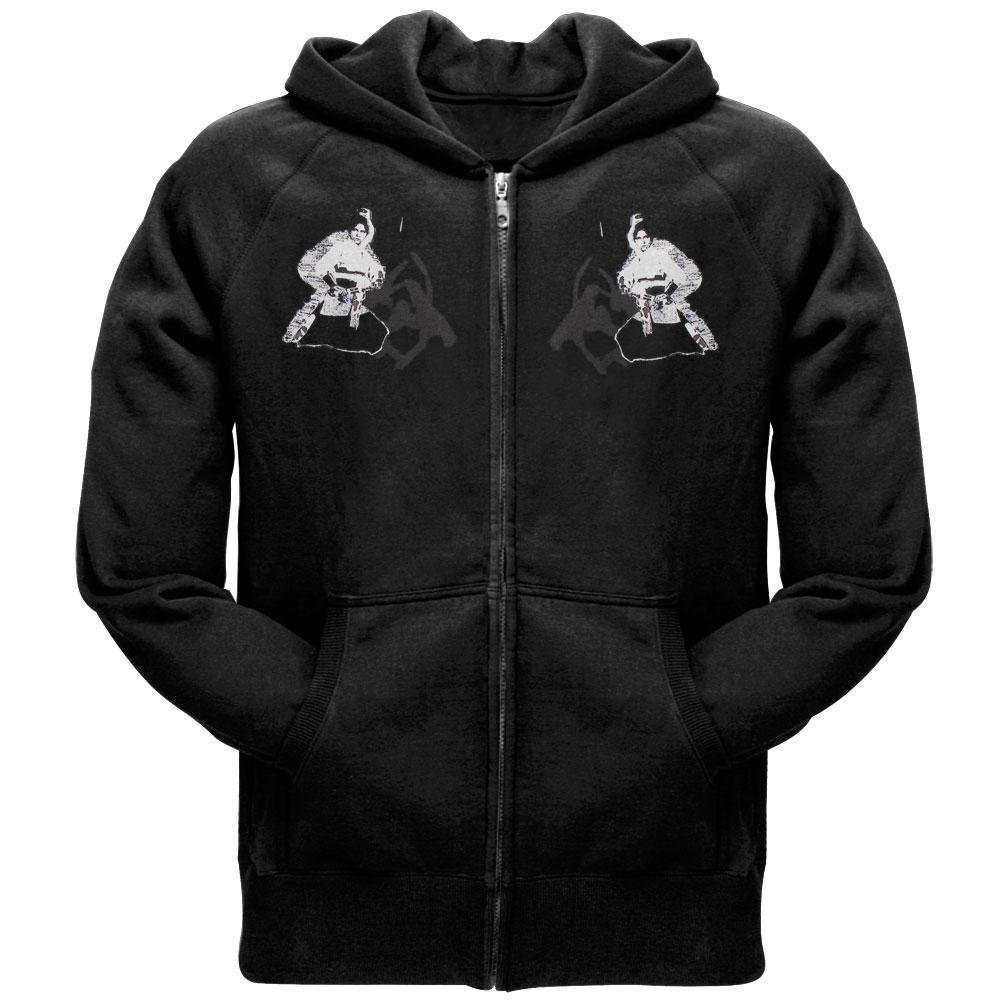 Old Glory Kung Fu Records - Men's Warrior Zip Hoodie Sweatshirt | Martial Arts Training & Streetwear Fashion | Comfortable & Stylish for Workouts & Casual Wear