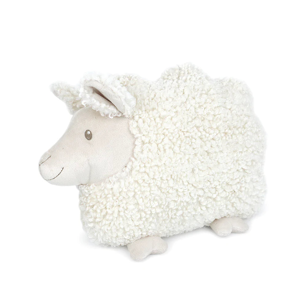 Elegant Lamb Accent Decor for Home & Nursery - Perfect for Farmhouse, Rustic, and Baby Shower Themes | Handmade Wool Lamb Figurine for Shelf, Table, and Wall Decor