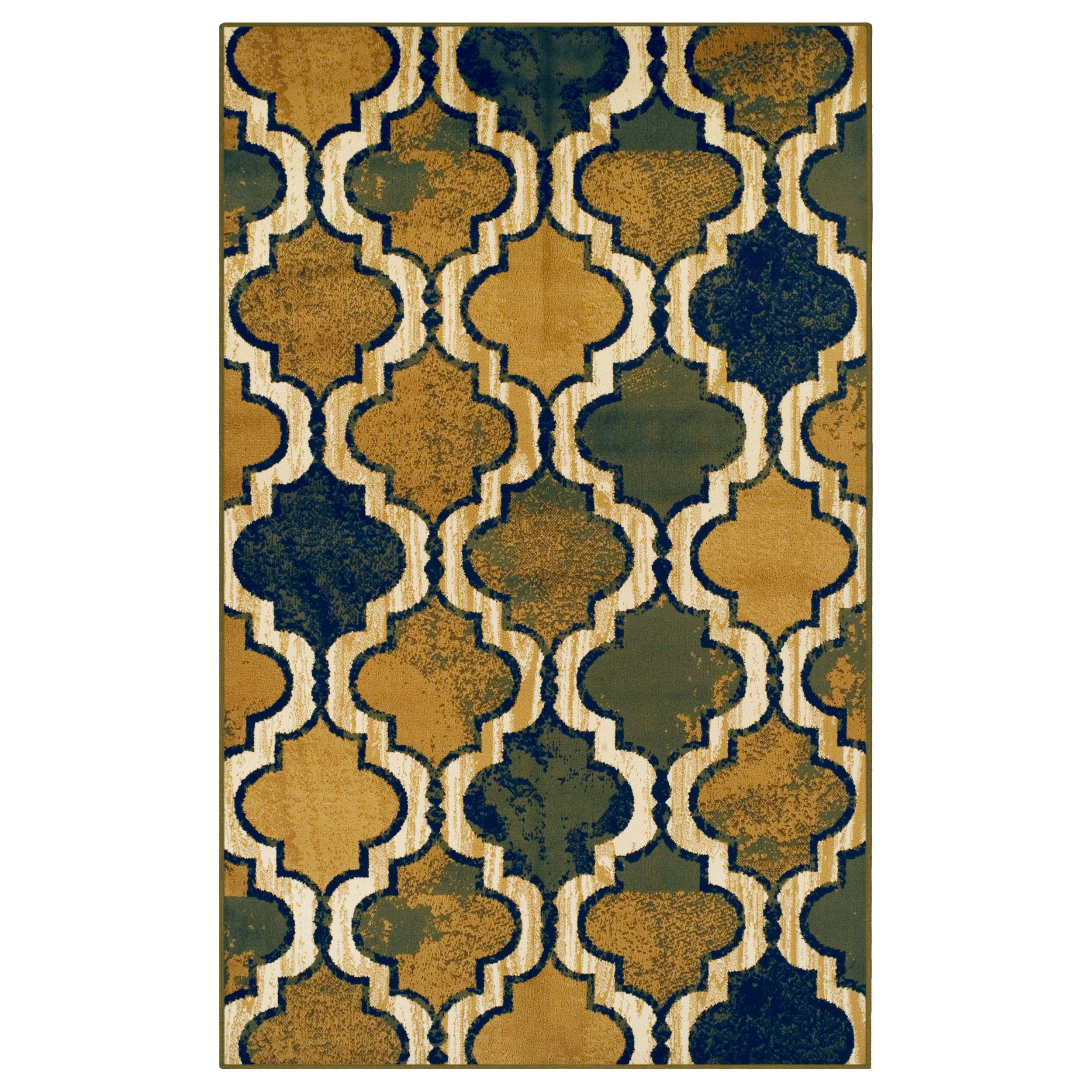 Viking Geometric Trellis Indoor Area Rug & Runner - Non-Slip Boho Chic Carpet for Living Room, Bedroom, Hallway - Perfect for Nordic Home Decor & Cozy Spaces