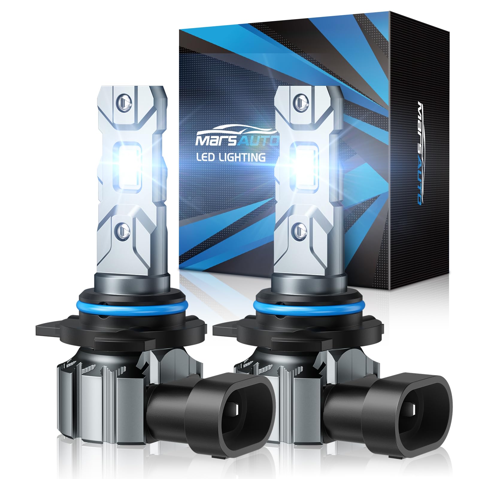 Marsauto M1S 9012/HIR2 LED Bulbs 2024 - 24000LM Super Bright 6000K Cool White Fog Lights - 1:1 OEM Design - Plug & Play in 3 Minutes - IP68 Waterproof - Pack of 2 - Perfect for Night Driving & Off-Road Adventures