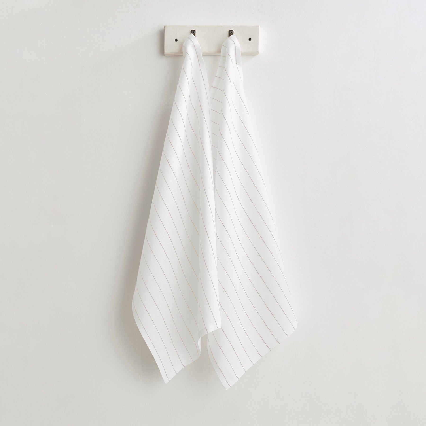 White and Natural Pinstripe