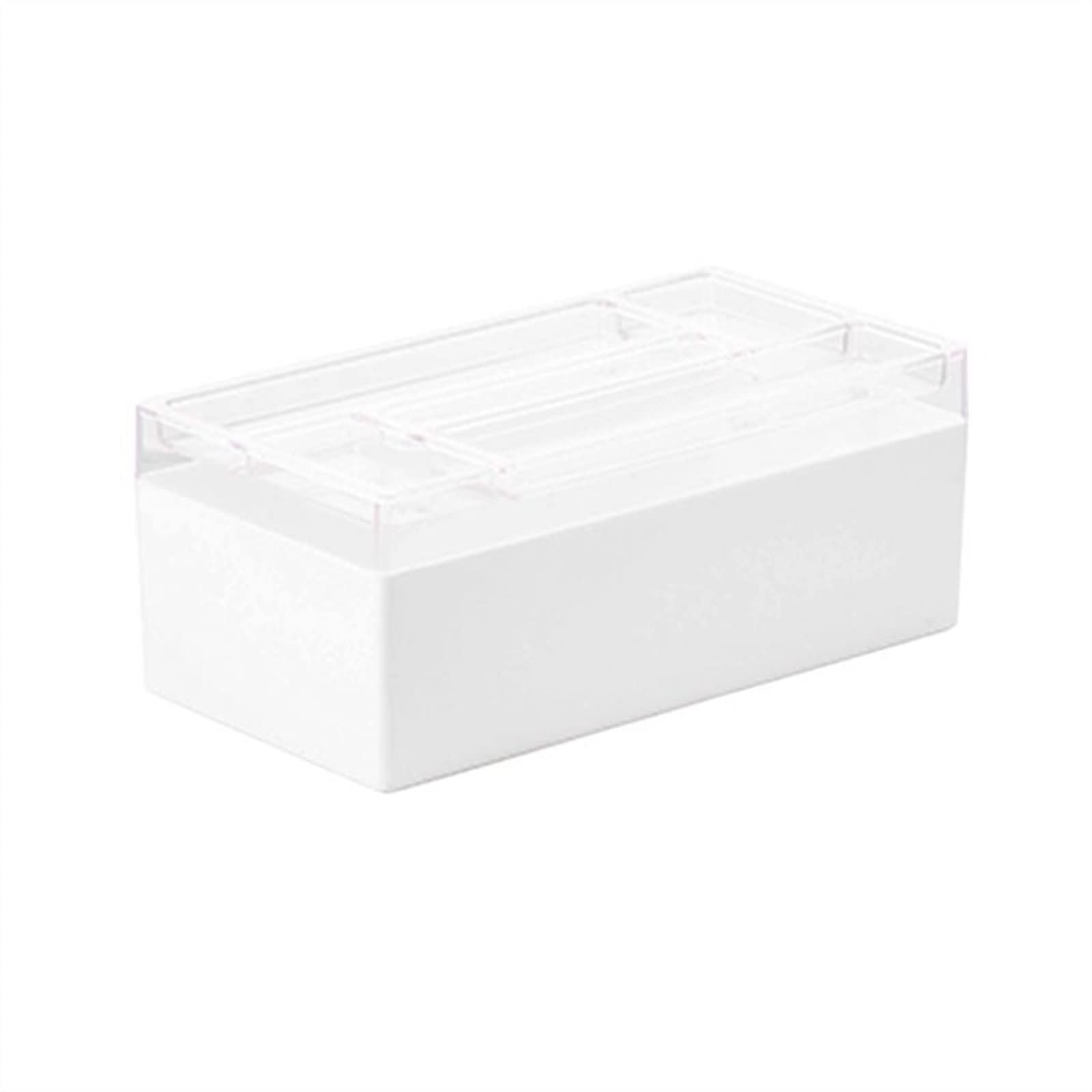 TOMYEUS White Tissue Box Cover - Multifunctional Desktop Storage Organizer for Tissues, Paper Box Holder for Coffee Table, Dining Table, Dresser - Perfect for Home, Office & Restaurant Decor