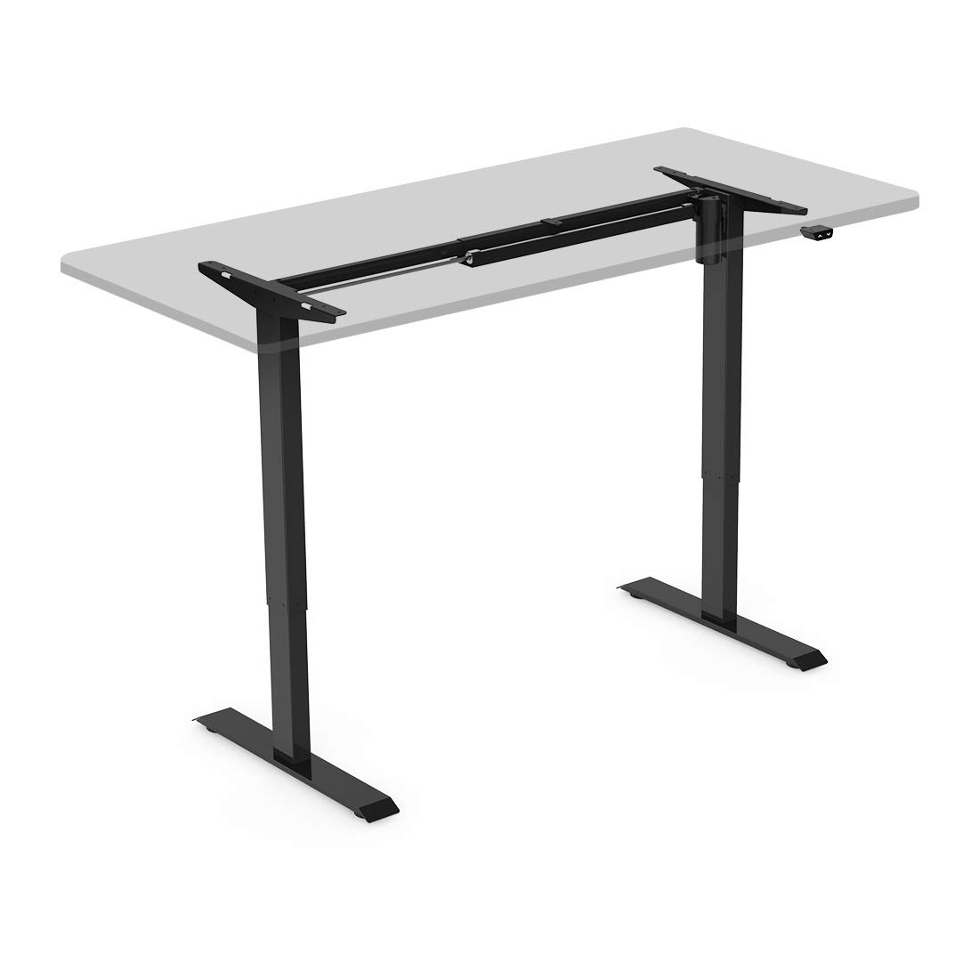 Flexispot EC1B Electric Height Adjustable Standing Desk Frame - DIY Sit Stand Desk Base for Home Office (Black Frame Only) | Ergonomic Workspace Solution for Productivity & Comfort
