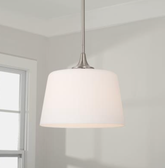 Lisa Semi Flush Mount Ceiling Light - Modern Crystal Pendant Lighting Fixture for Bedroom, Living Room, Dining Room & Hallway