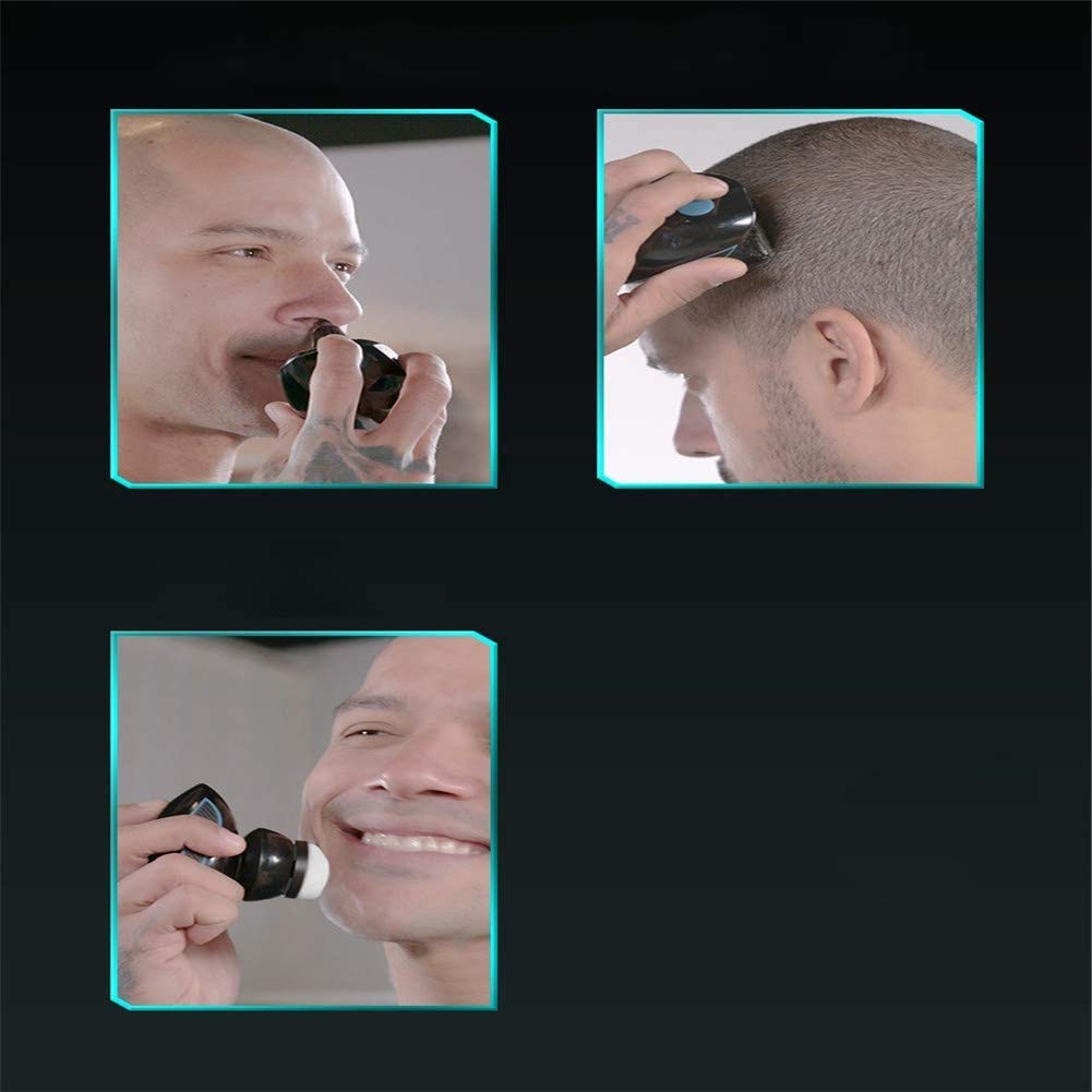5-in-1 Electric Shaver for Men - Fast Charging 5D Floating Waterproof Razor with Nose Hair Trimmer & Facial Cleansing Brush | Perfect for Travel, Gym & Daily Grooming
