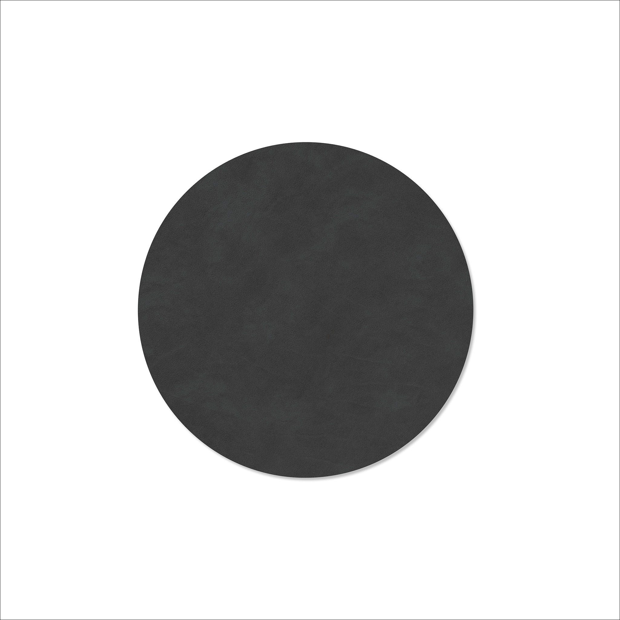 Premium LIND DNA Nupo Round Table Placemat - Black Non-Slip Placemat for Dining Table, Kitchen, Restaurant & Party Decor