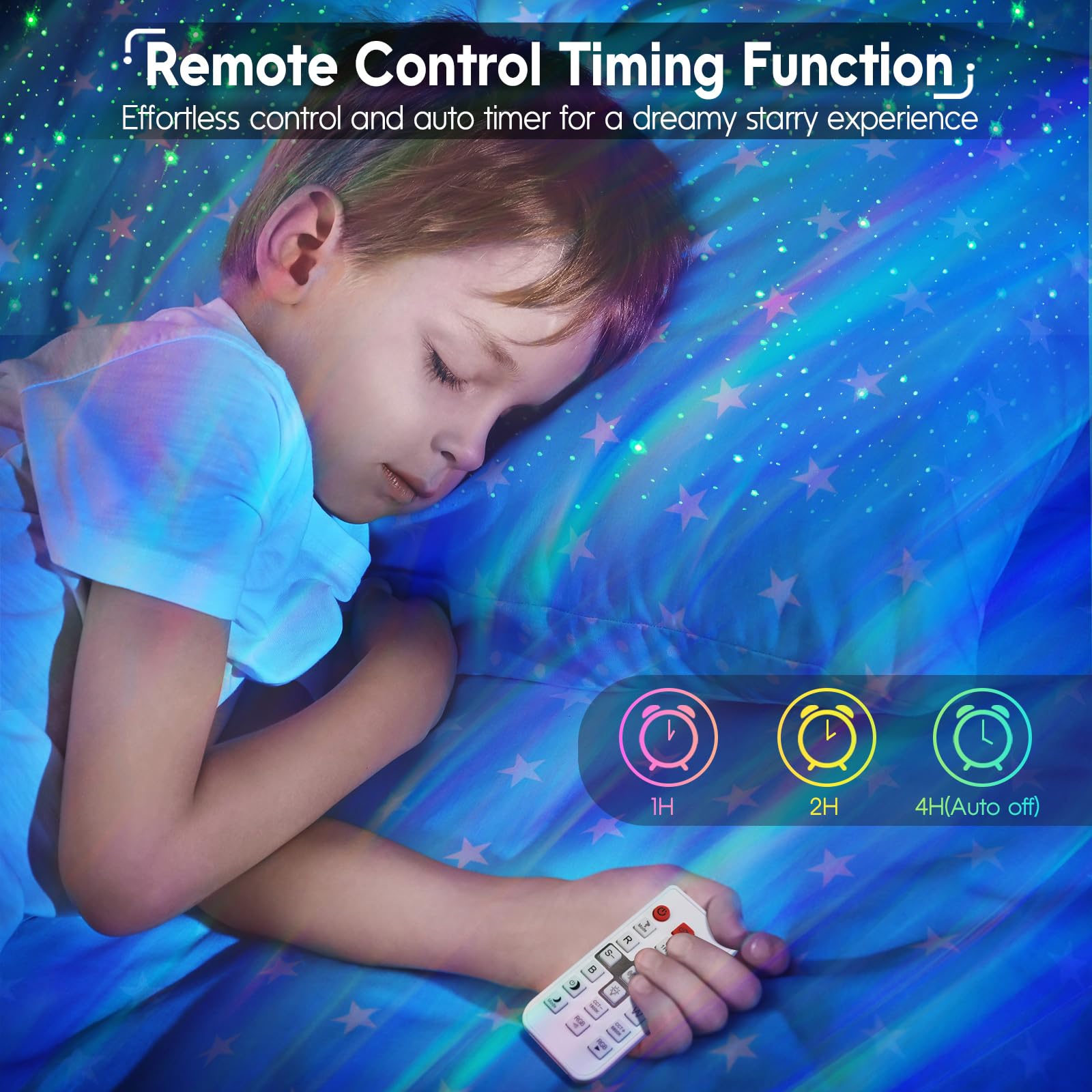 Rossetta Astronaut Projector - Galaxy Star Projector Night Light with Timer & Remote for Bedroom, Kids & Adults - Perfect for Room Decor, Christmas & Birthday Gifts - Create a Relaxing Space Ambience for Sleep, Meditation & Stargazing