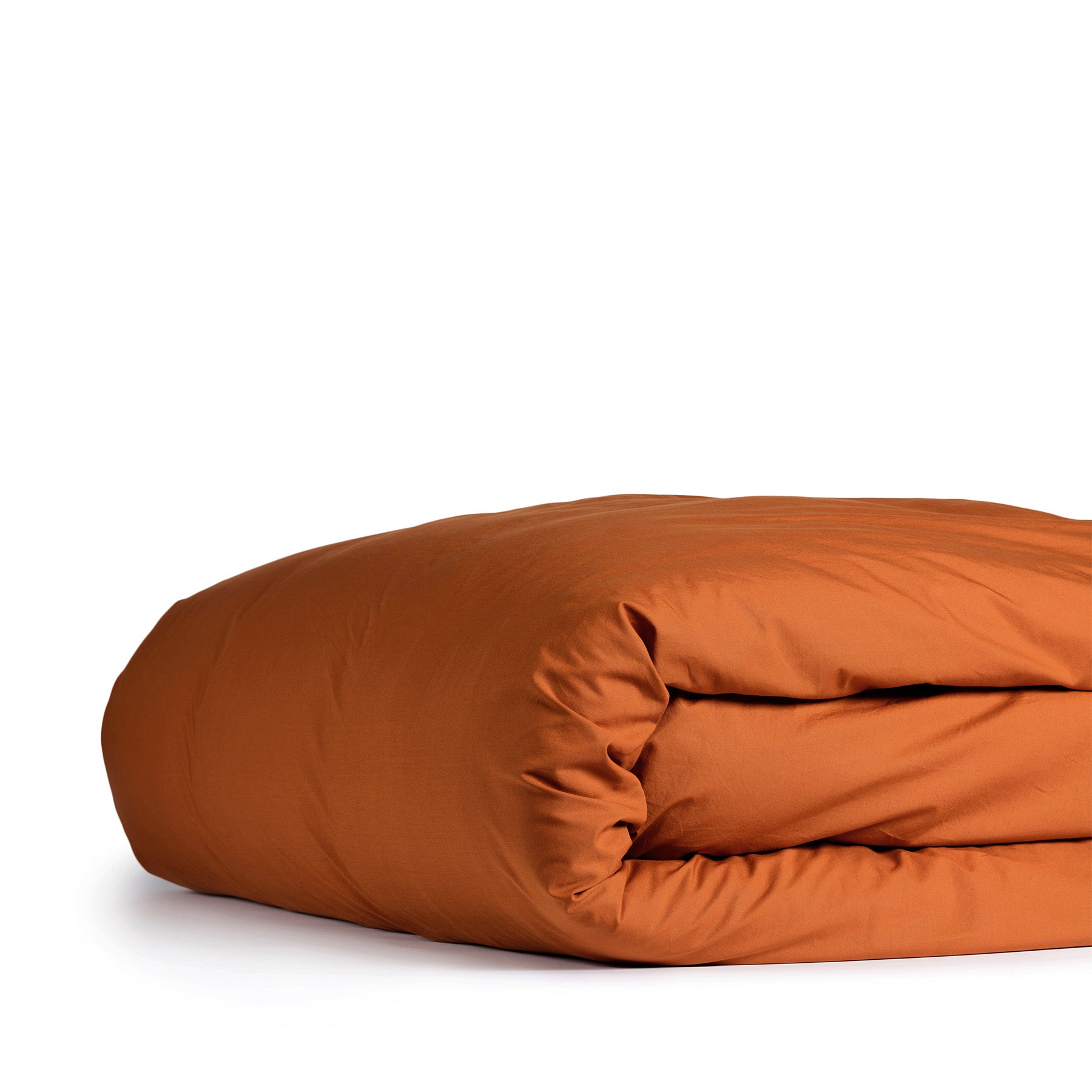 Premium Percale Cotton Duvet Cover Set - Coccio Brown Color - Soft & Breathable Bedding for All Seasons | Perfect for Master Bedroom, Guest Room & Hotel Luxury Linens