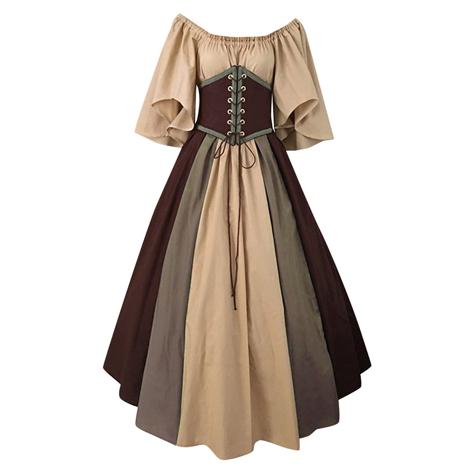 Elegant Vintage Floral Long Dress for Women - Wedding Guest, Party & Cocktail Dress - Perfect for Summer & Fall Occasions