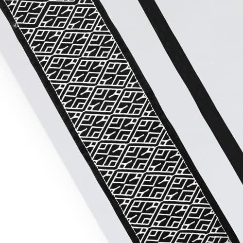 14 - Black Embroidered Silver Sheet