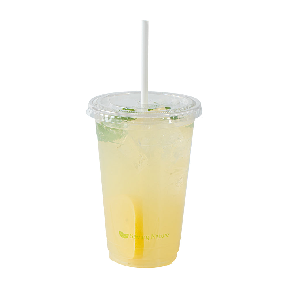 Eco-Friendly Compostable White PLA/PBAT Plastic Straws - 8 1/4 Inch, 100 Count Box - Biodegradable Drinking Straws for Parties, Restaurants & Home Use