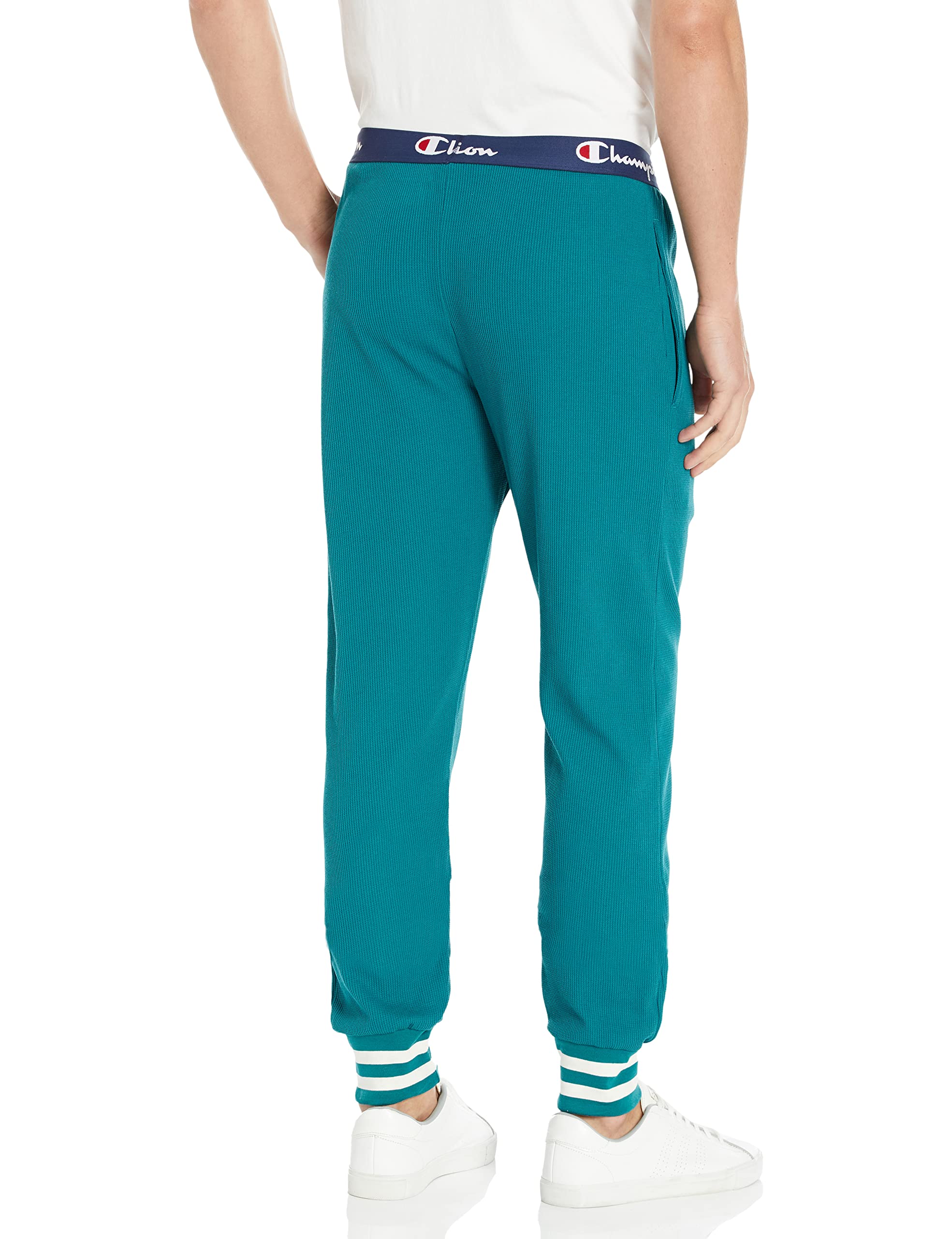 Champion Men's Waffle Rib Cuff Sleep Pants - Soft & Comfortable Lounge Pajama Bottoms for Relaxing at Home or Sleeping