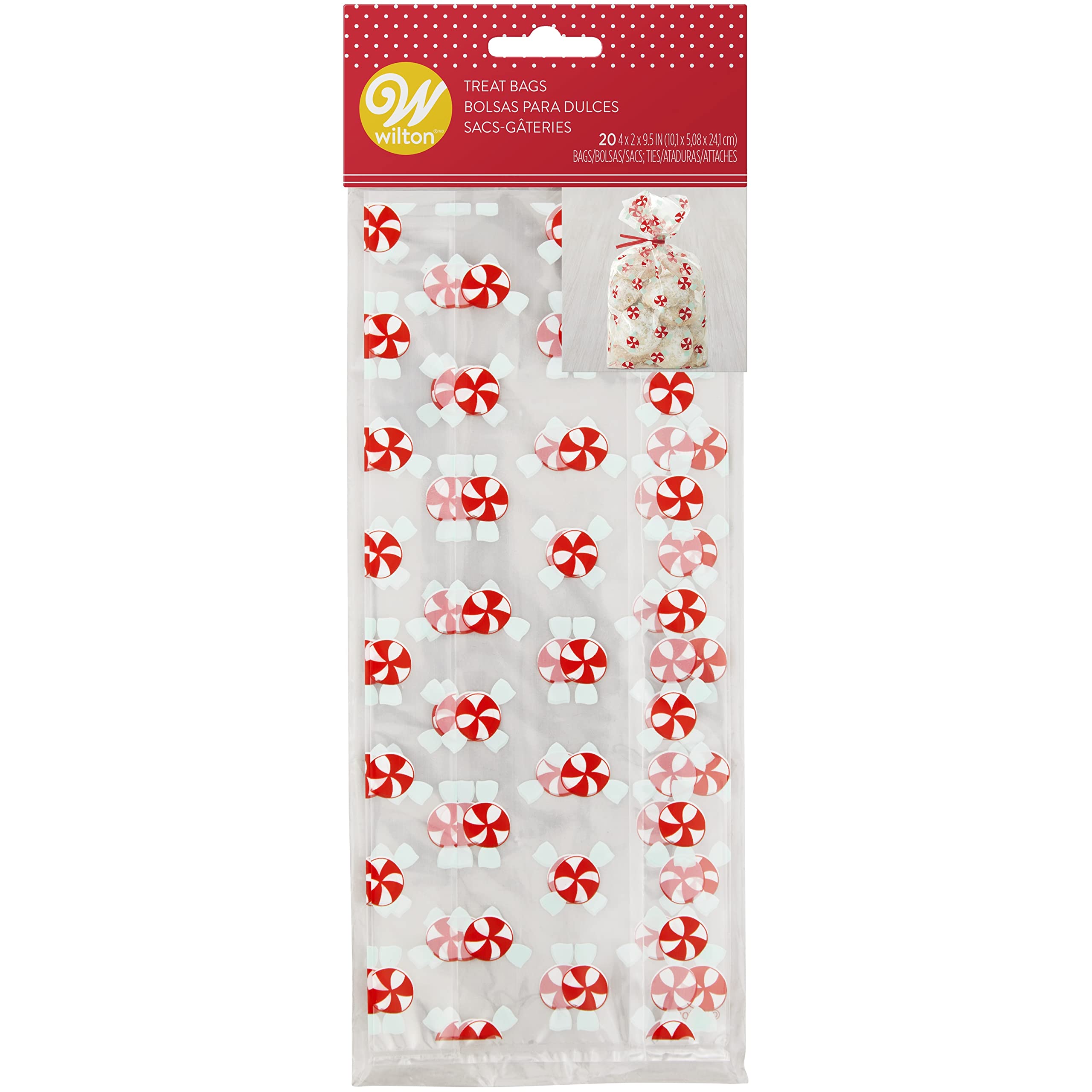 Peppermint Candy Treat Bags for Parties, Holidays & Gifts - Bulk Christmas Candy Canes for Stocking Stuffers, Office Treats & Classroom Rewards