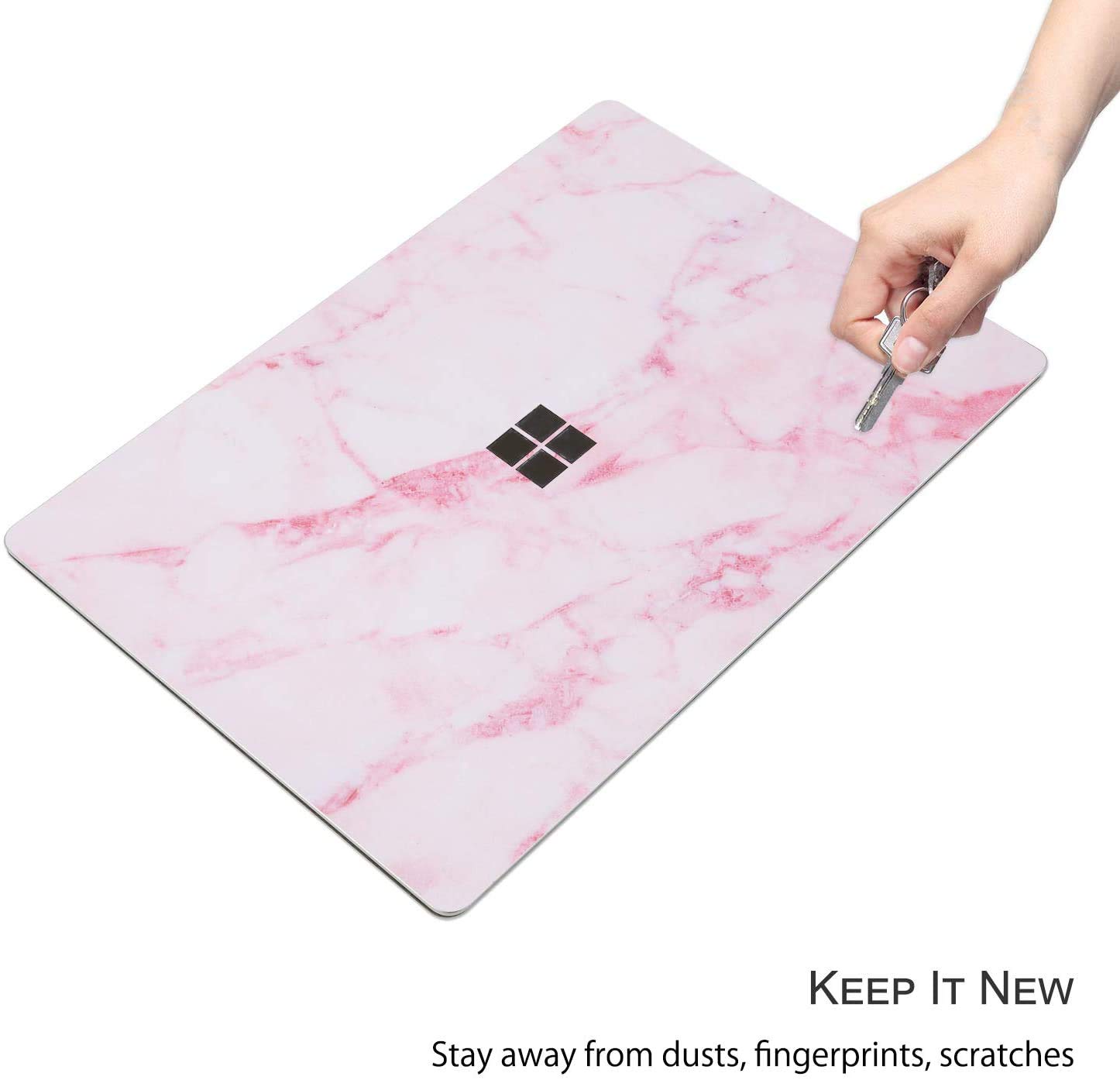 Pink Marble Vinyl Skin Cover Decal Sticker for Microsoft Surface Laptop Go 3/2/12.4