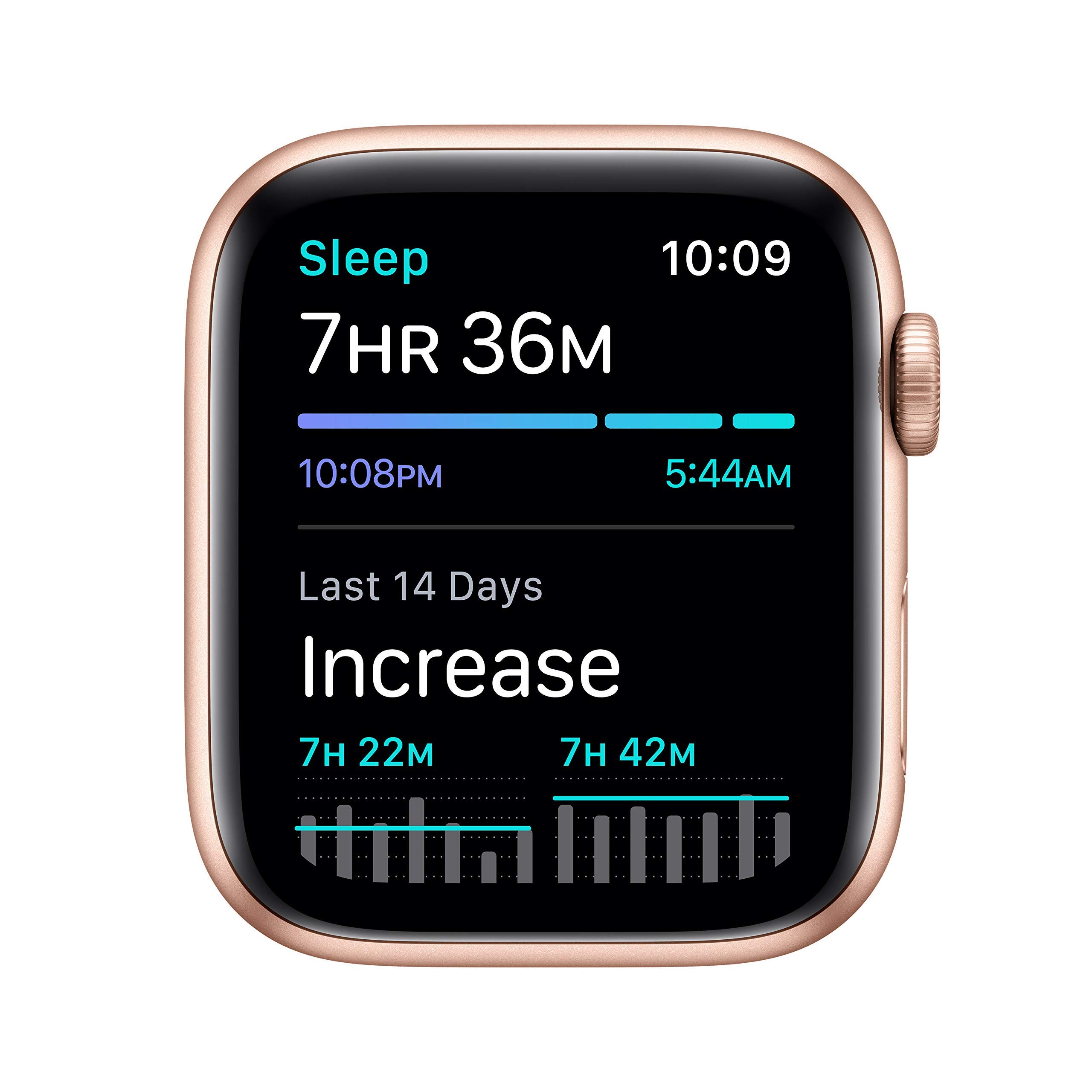 Apple Watch SE 2020 (GPS, 44mm) - Gold Aluminum Case with Pink Sand Sport Band (Renewed) | Smart Watch for Fitness Tracking, Heart Rate Monitoring & iPhone Notifications | Perfect for Running, Workouts & Daily Wear