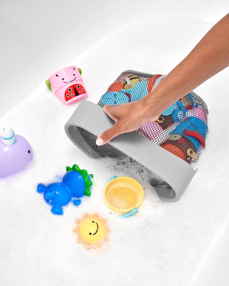 MOBY Get The Scoop Bath Toy Organizer - Waterproof Storage for Kids Bath Toys | Perfect for Bathtub, Shower & Poolside Organization