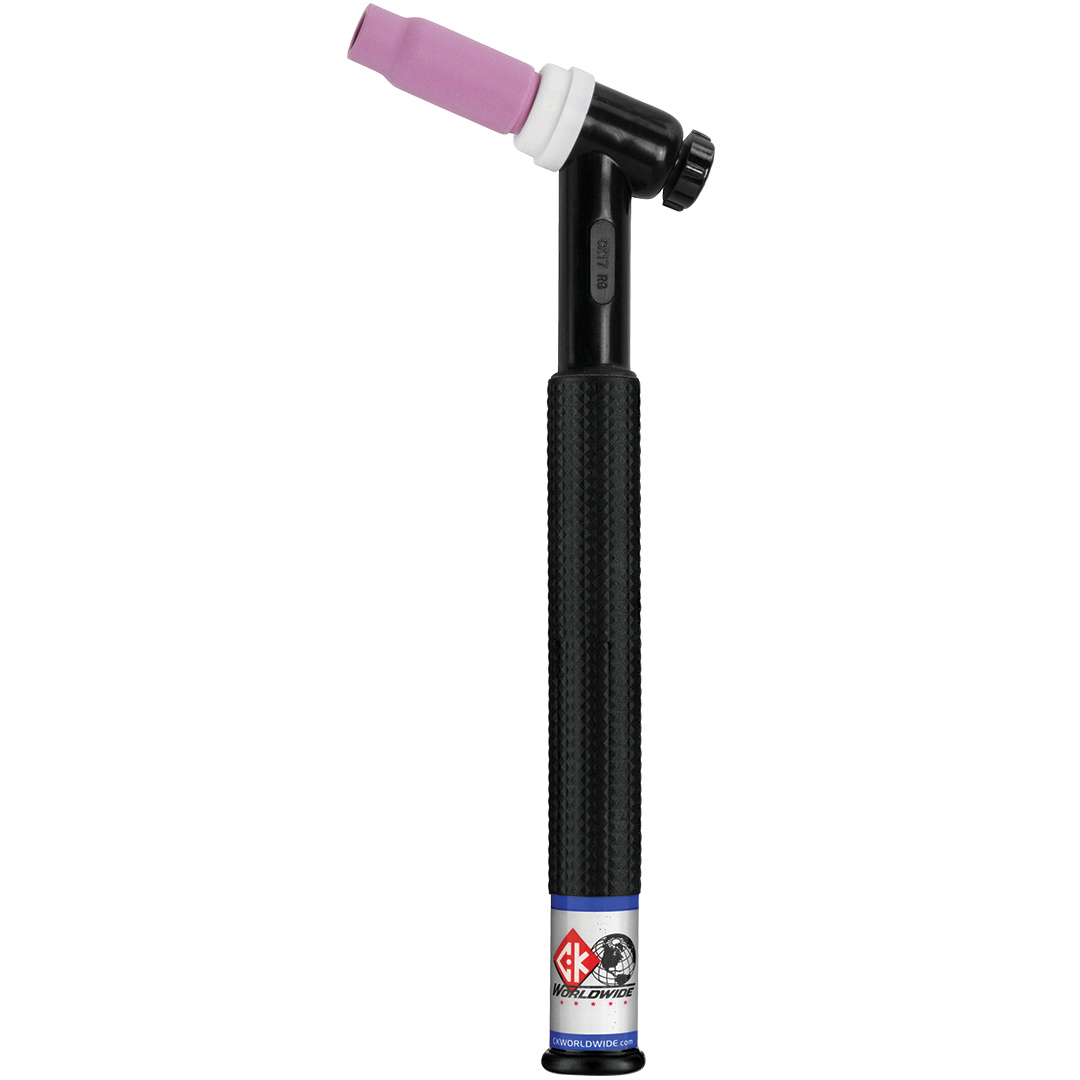CK Worldwide 150A 17 Style Rigid Head TIG Torch with SuperFlex Cable - Professional Welding Tool for Metal Fabrication & DIY Projects