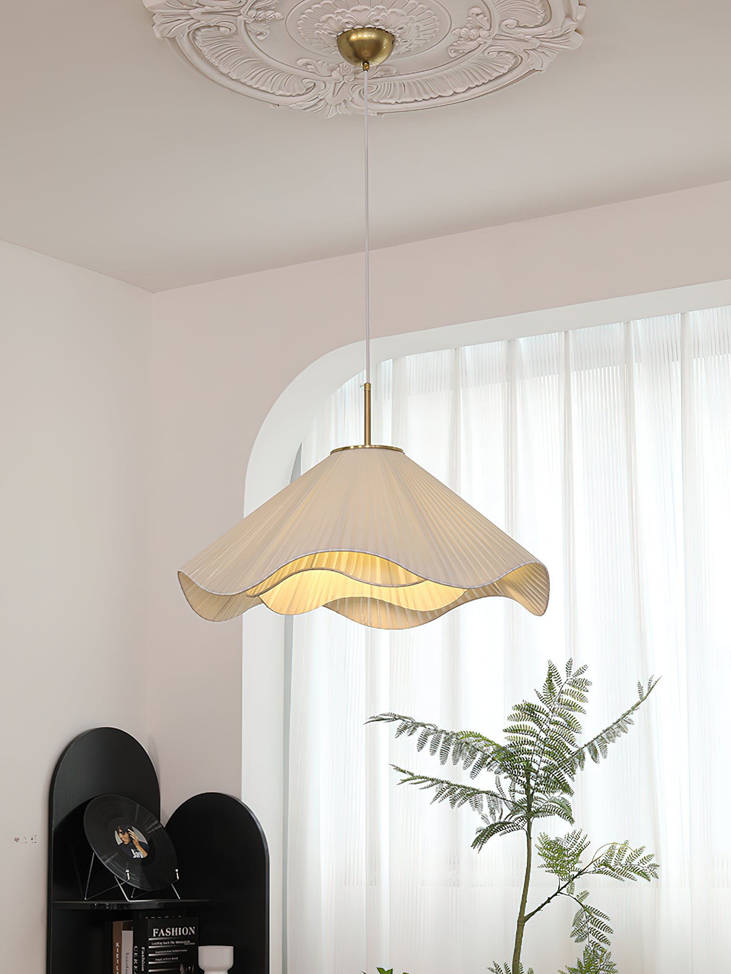 Elara Pendant Light - Modern Hanging Ceiling Lamp for Kitchen Island, Dining Room & Bedroom | Dimmable LED Chandelier Lighting Fixture
