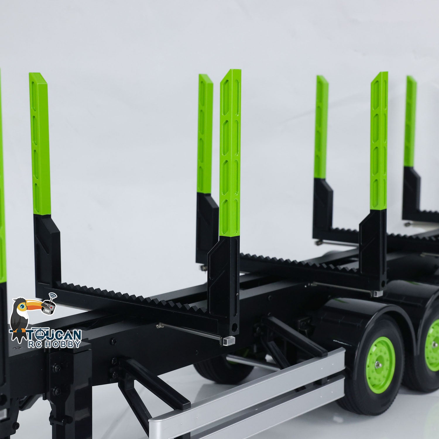 1/14 Scale Toucan Logging Truck Trailer - DIY RC Model Kit for TAMIYA Tractor - Perfect for Hobbyists, Collectors & RC Enthusiasts (Forestry Simulation, Off-Road Play)