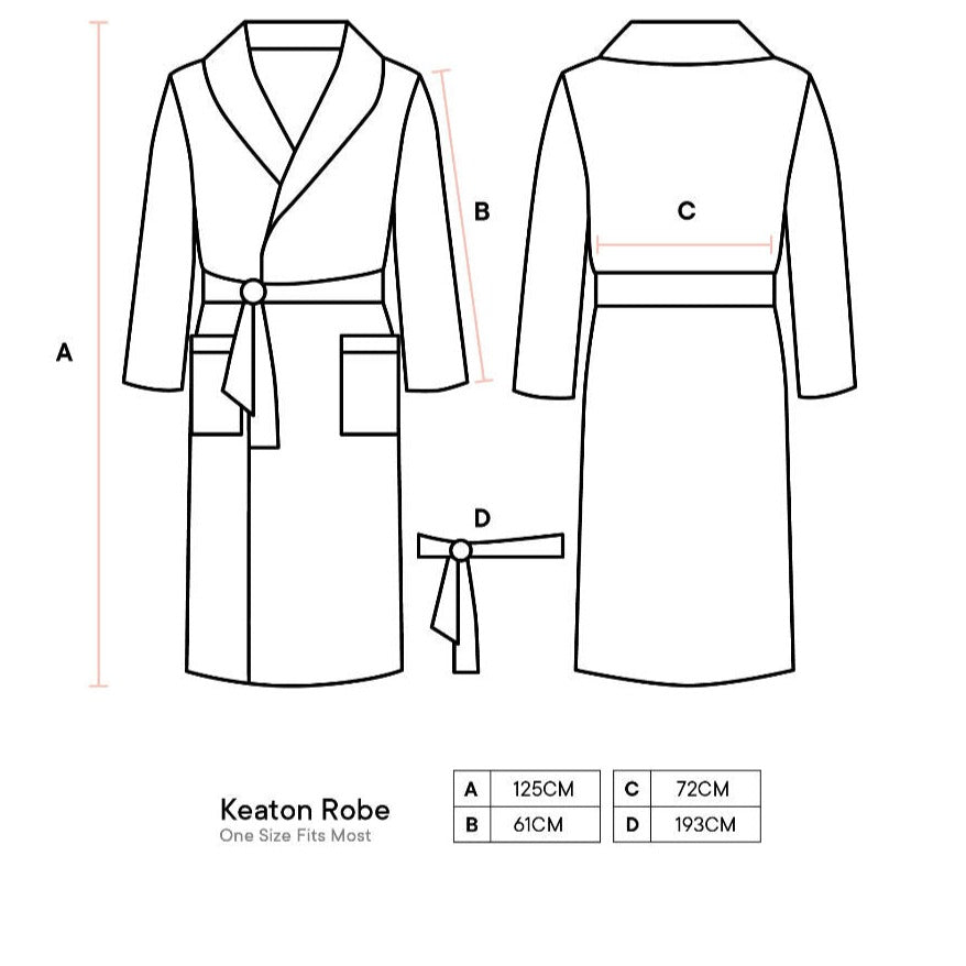 Linen House Keaton White Waffle Bathrobe - Soft & Luxurious Cotton Terry Robe for Women & Men - Perfect for Spa, Hotel, and Home Relaxation