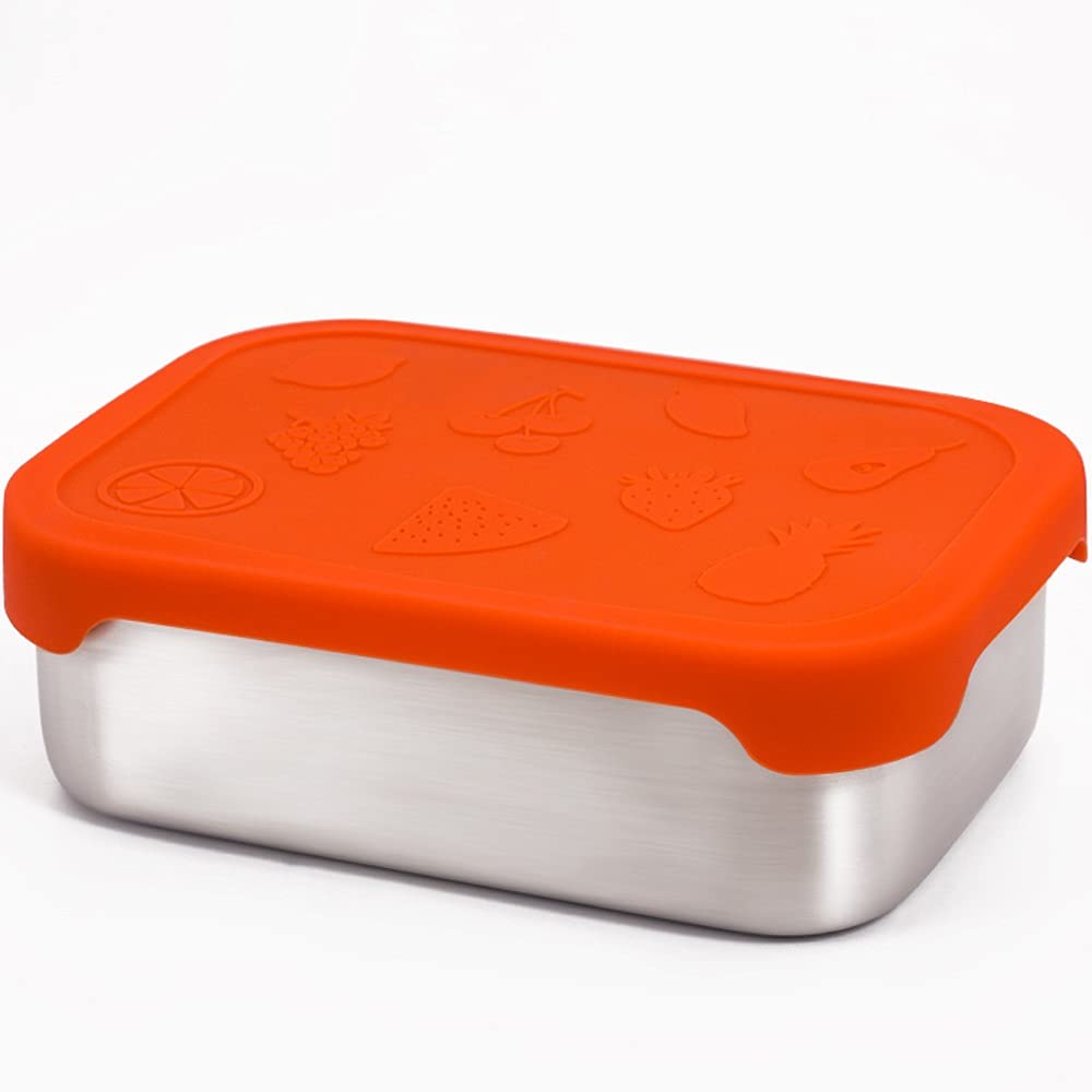 800ML Stainless Steel Food Storage Container with Silicone Lid - Airtight Lunch Box for Office, School, Picnic & Meal Prep | BPA-Free, Leakproof & Durable