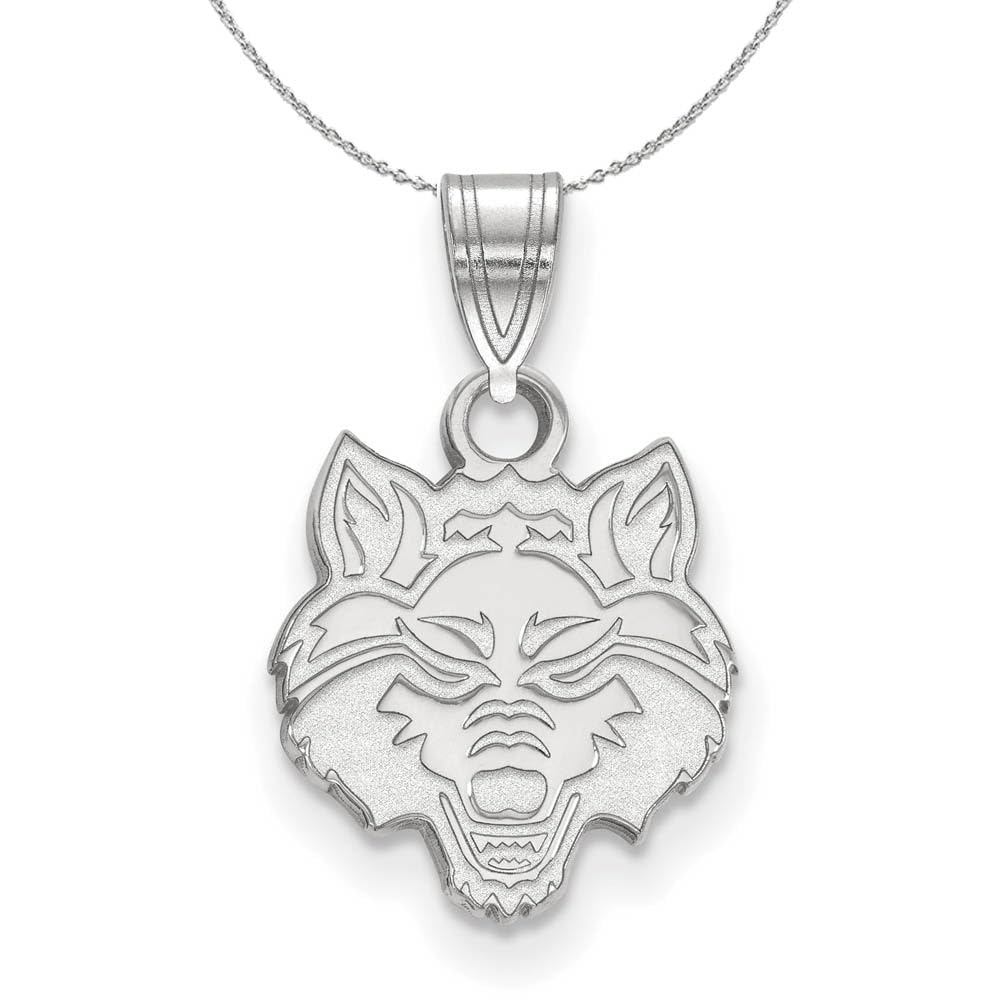 Black Bow Sterling Silver Arkansas State Necklace - Elegant & Dainty Jewelry for Women, Perfect for Gifts, Travel & Everyday Wear
