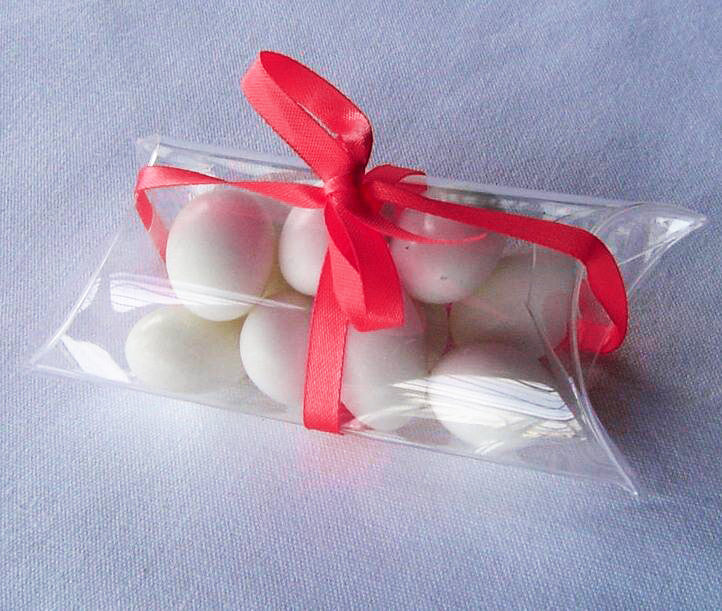 100 Pack Rectangle Pillow Gift Boxes - Elegant Wedding Favors, Jewelry, Candy, Chocolate & Soap Packaging - Perfect for Party Decorations & Special Occasions