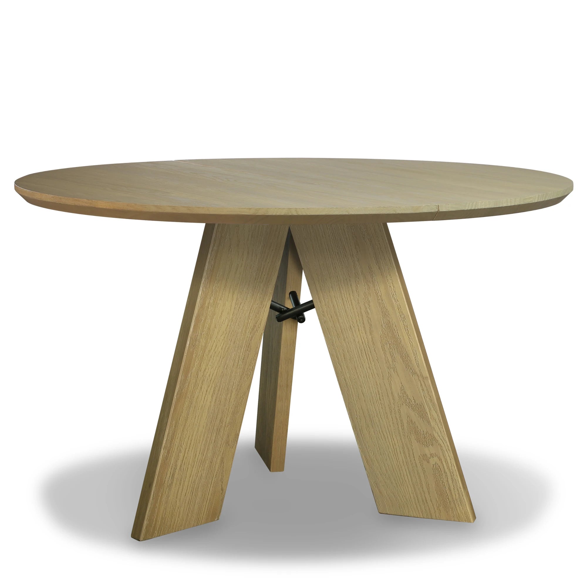 Stylish Cascais Round Dining Table - Modern Wooden Kitchen Table for 4-6 People | Perfect for Small Spaces, Breakfast Nooks & Cozy Family Meals