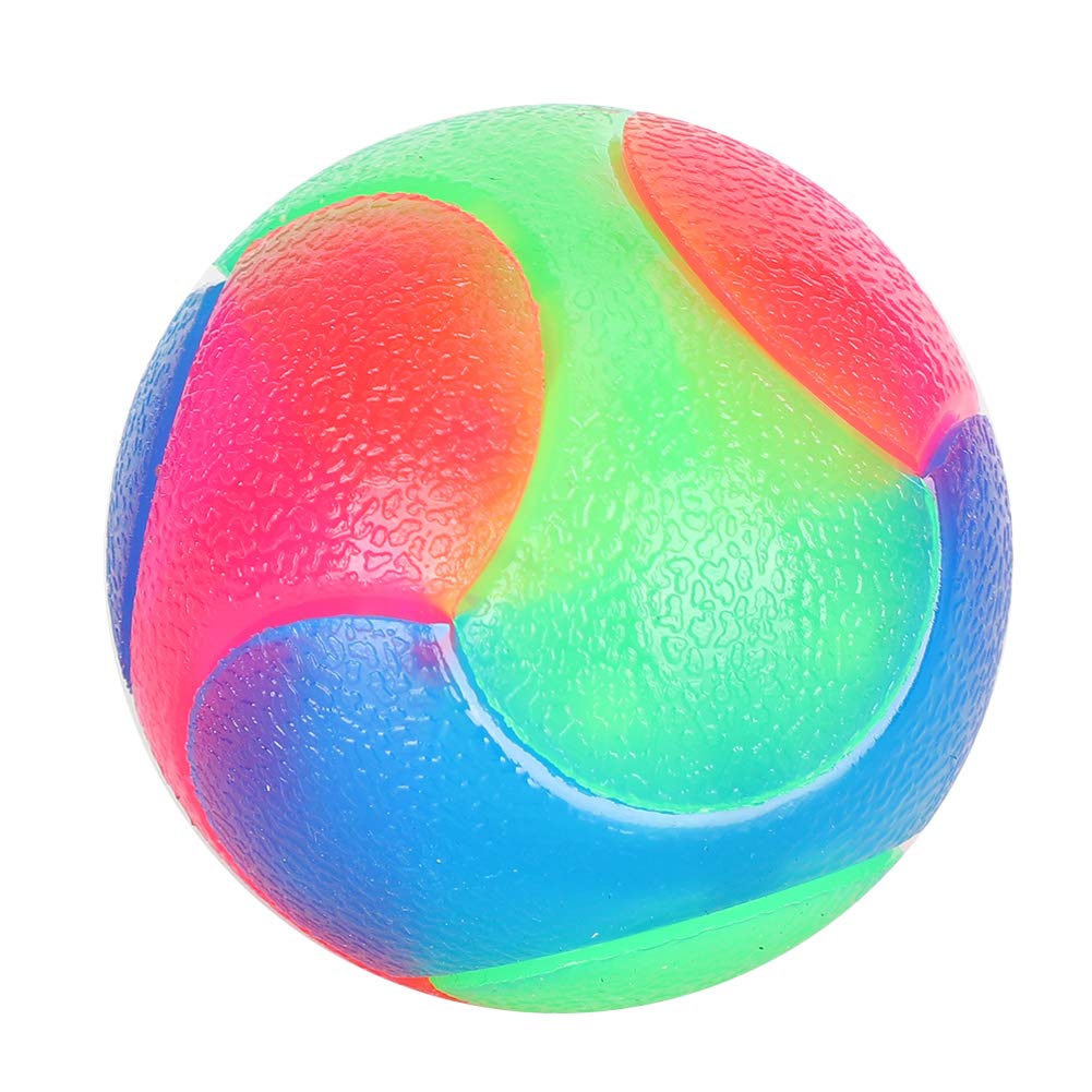 Glowing Chew Ball Toy for Dogs & Cats - Durable Bite-Resistant Rubber, Interactive Training & Educational Pet Toy for Puppies & Kittens - Perfect for Playtime, Teething Relief & Indoor/Outdoor Fun