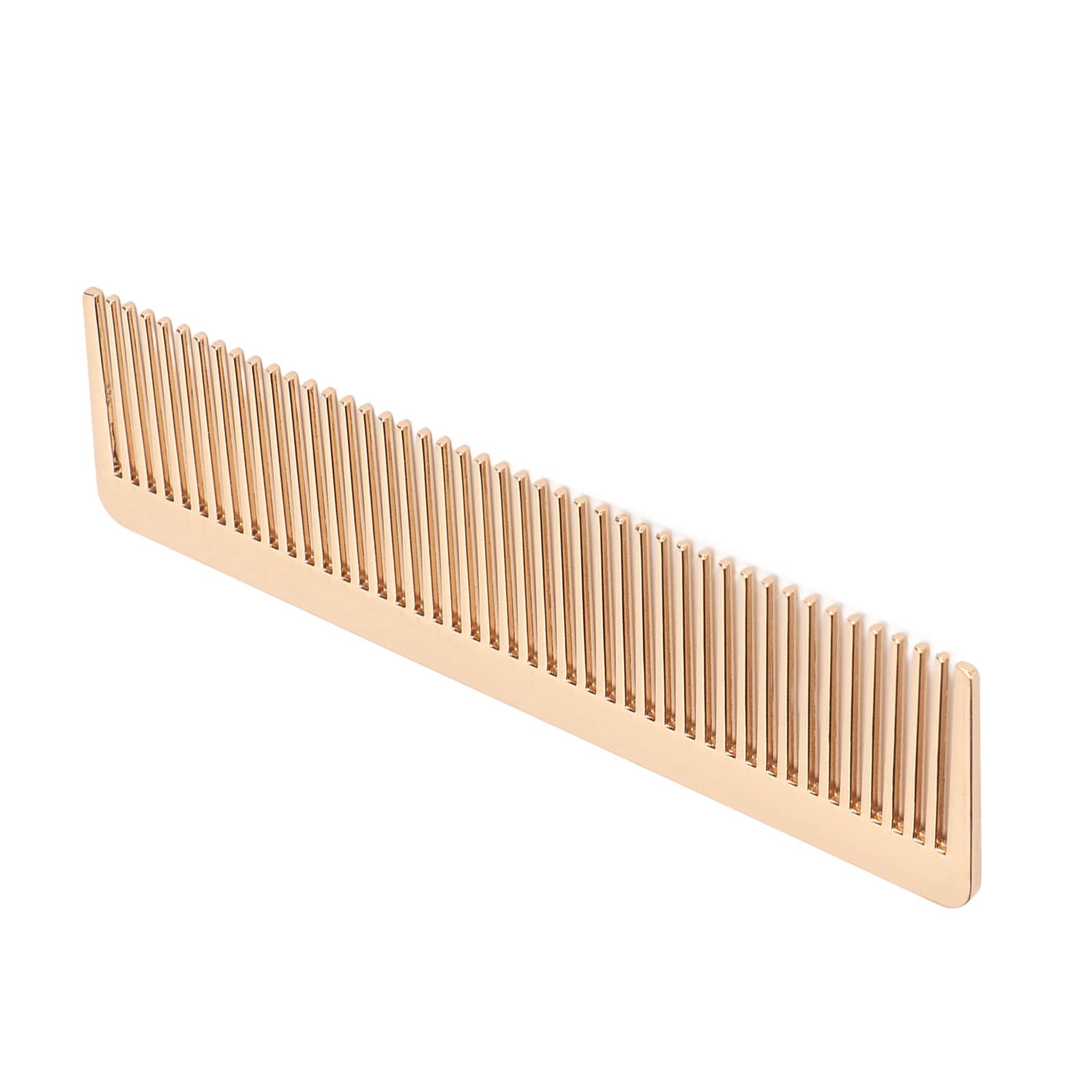 Golden Beard Comb for Men - Wide Tooth Portable Styling Comb with Zinc Alloy Handle - Perfect for Home, Travel & Barber Use - Mini Hair Comb for Grooming & Styling Beards & Mustaches
