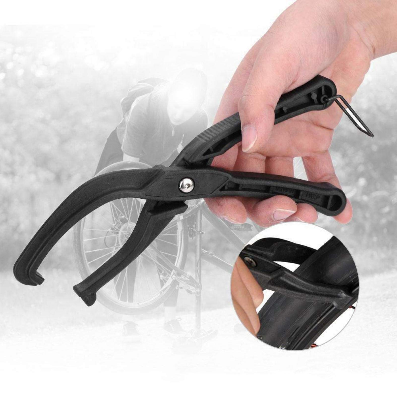 Heavy Duty Rim Tire Pliers Set - Spring Loaded Portable Tire Removal & Installation Tool for Motorcycle, Bike, ATV - Perfect for DIY Tire Repair & Maintenance