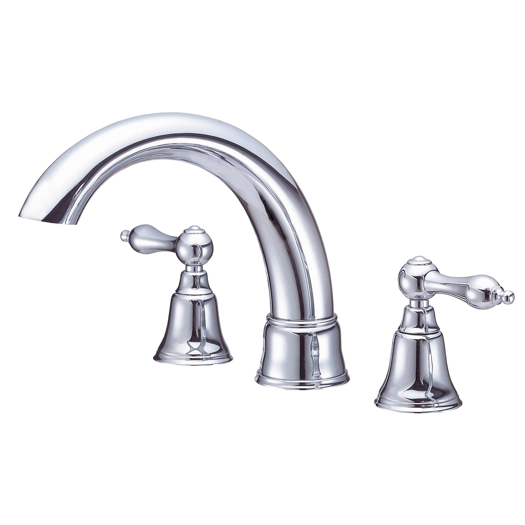Danze Fairmont Chrome Widespread Roman Tub Filler Faucet with Rough-in Valve - Luxury Bathroom Fixture for Spa-Like Soaking Experience