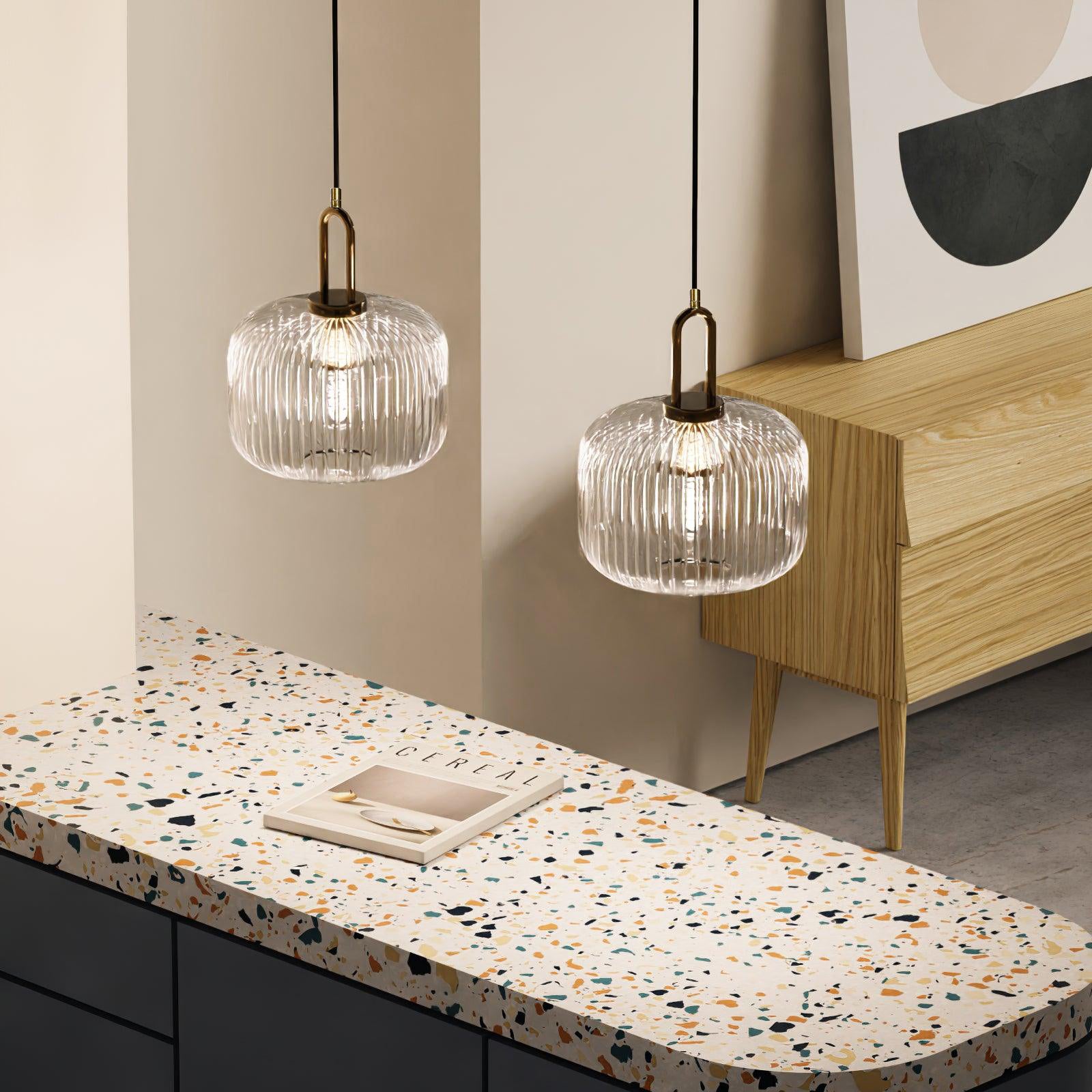 Modern Covent Pendant Light - Elegant Hanging Ceiling Lamp for Kitchen Island, Dining Room & Bedroom - Dimmable LED Lighting Fixture with Adjustable Height