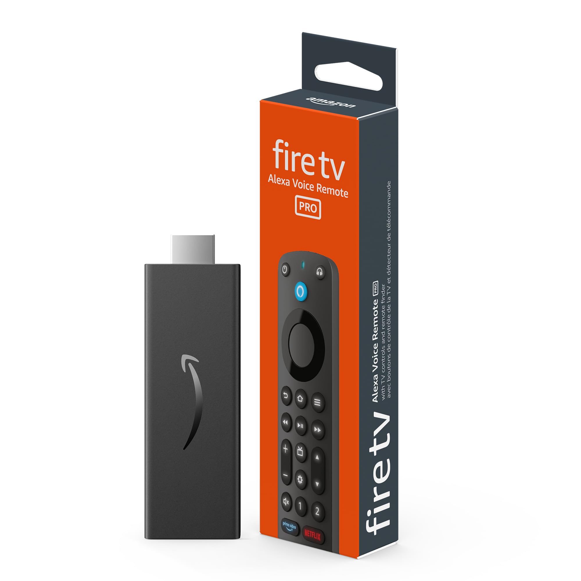 Amazon Fire TV Stick HD Streaming Device Bundle with Alexa Voice Remote Pro - Enjoy Seamless Streaming in 4K for Movies, Shows & Gaming