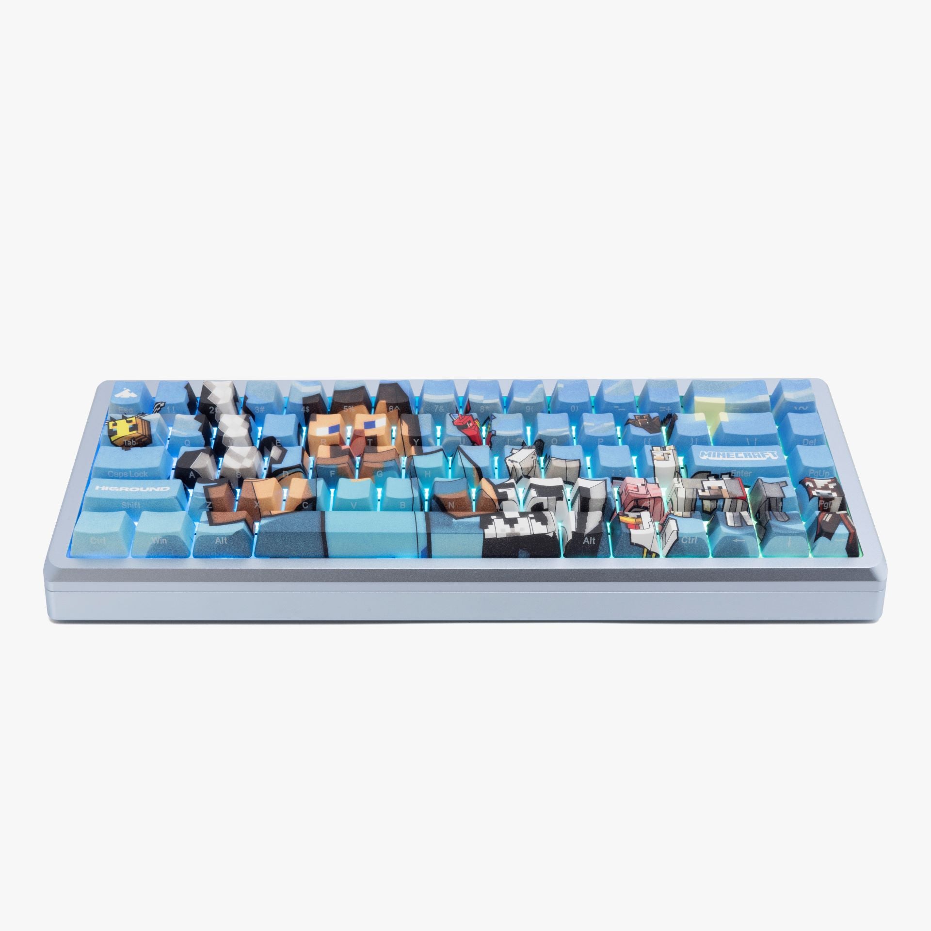 HG x Minecraft Summit 65 Mechanical Gaming Keyboard - Steve & Animals Theme - Perfect for Minecraft Gaming & Typing