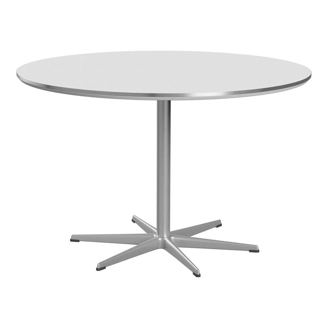 Round Dining Table with 6-Star Base - Modern Kitchen & Dining Room Furniture for Family Gatherings & Dinner Parties