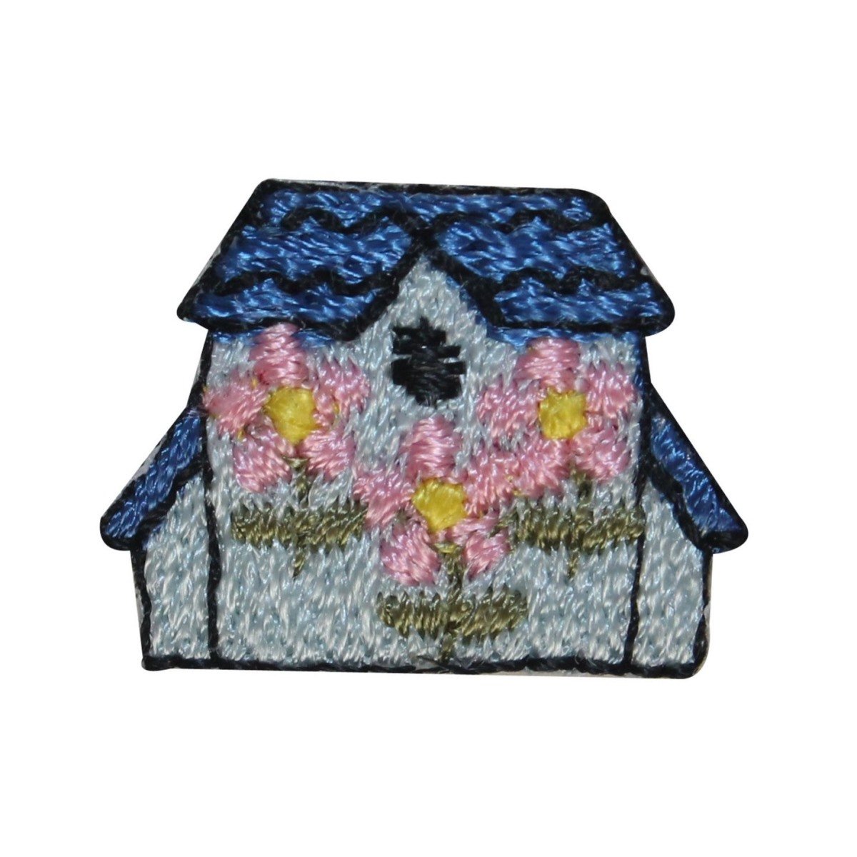 3 Pack Floral Bird House Embroidered Iron On Patches - DIY Home Decor, Clothing & Accessories for Sewing, Crafts & Gifts