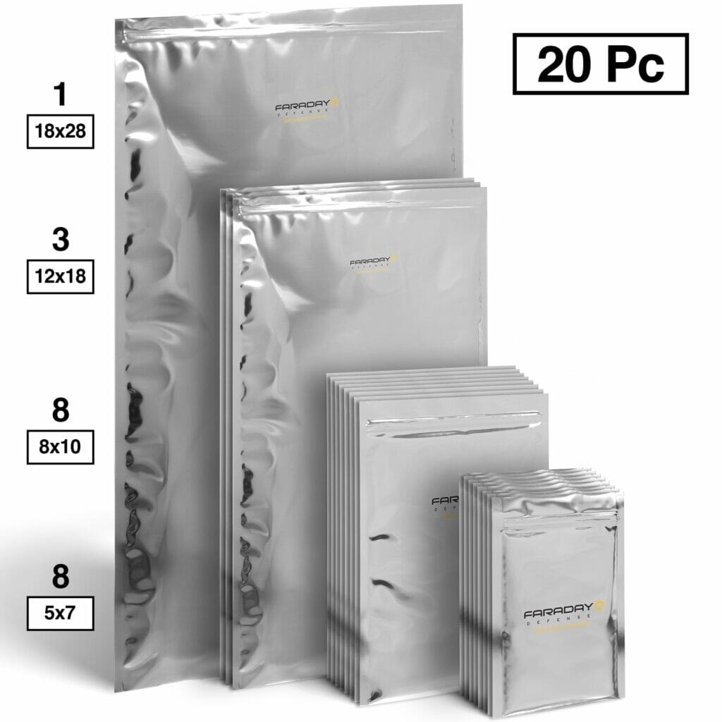 Faraday Defense NEST Z Kit - Premium Faraday Bags for Phone, Laptop & Electronics | EMF Protection, Signal Blocking | Perfect for Travel, Privacy & Emergency Preparedness