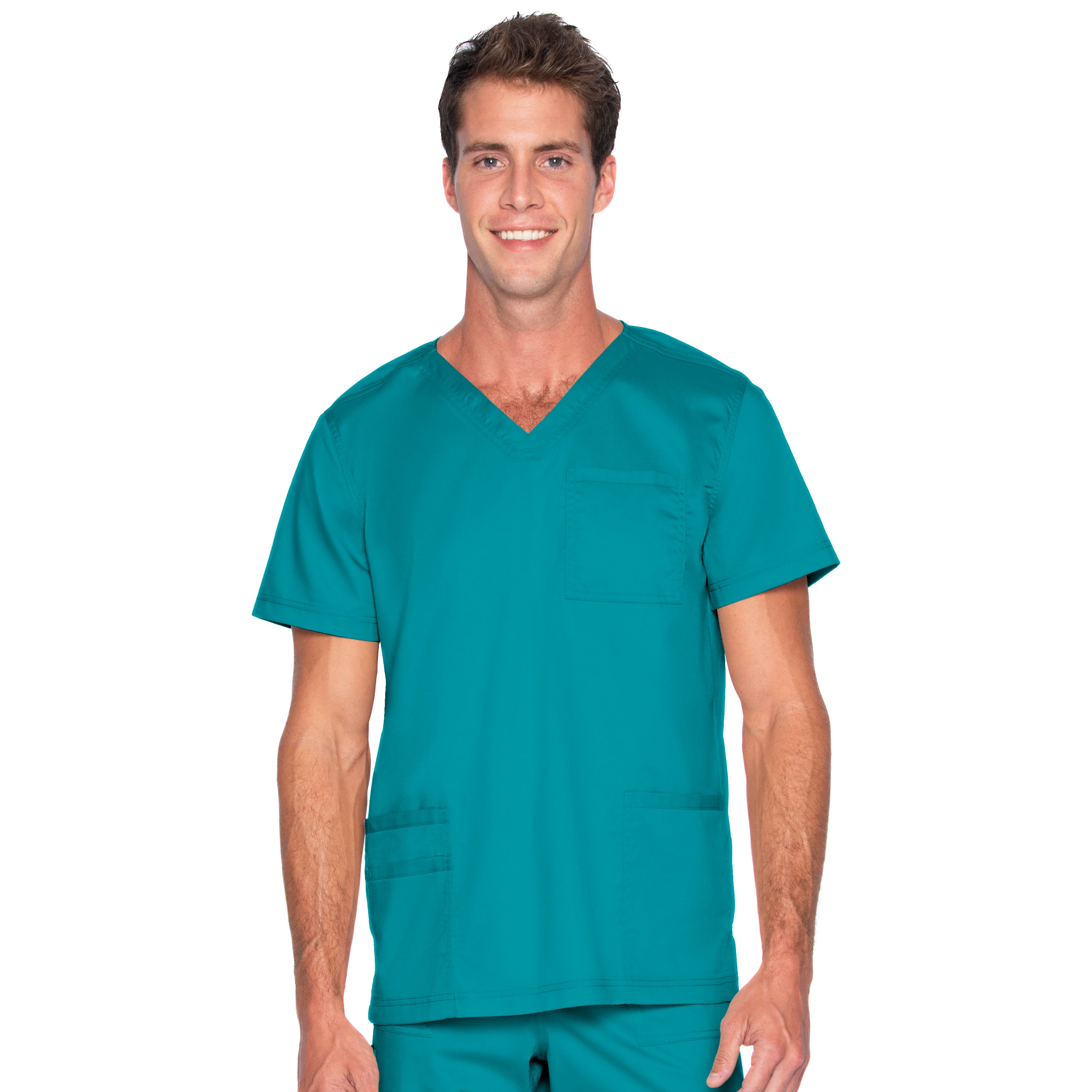 Men's 4 Pocket V Neck Scrub Top - Comfortable Medical Uniform for Doctors & Nurses (Sizes 2XL & 3XL) | TSS Outlet - Perfect for Hospital Shifts, Clinics & Healthcare Professionals
