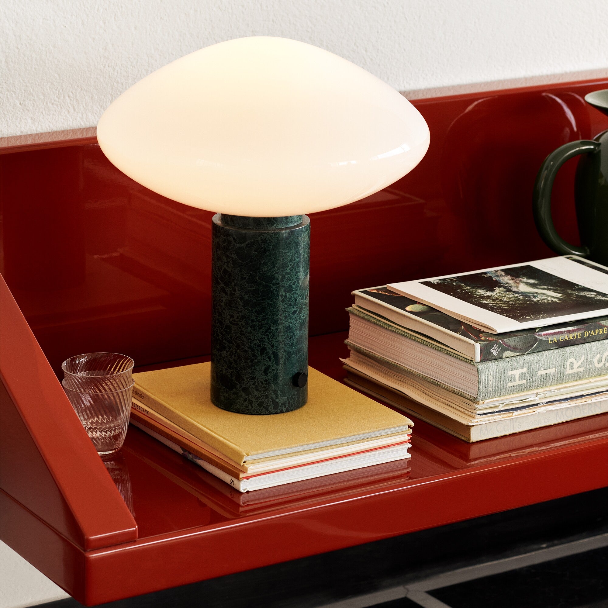 Modern Mist Table Lamp - Soft Glow LED Night Light for Bedroom, Living Room, or Office - Perfect for Reading, Relaxing, and Creating Cozy Ambiance