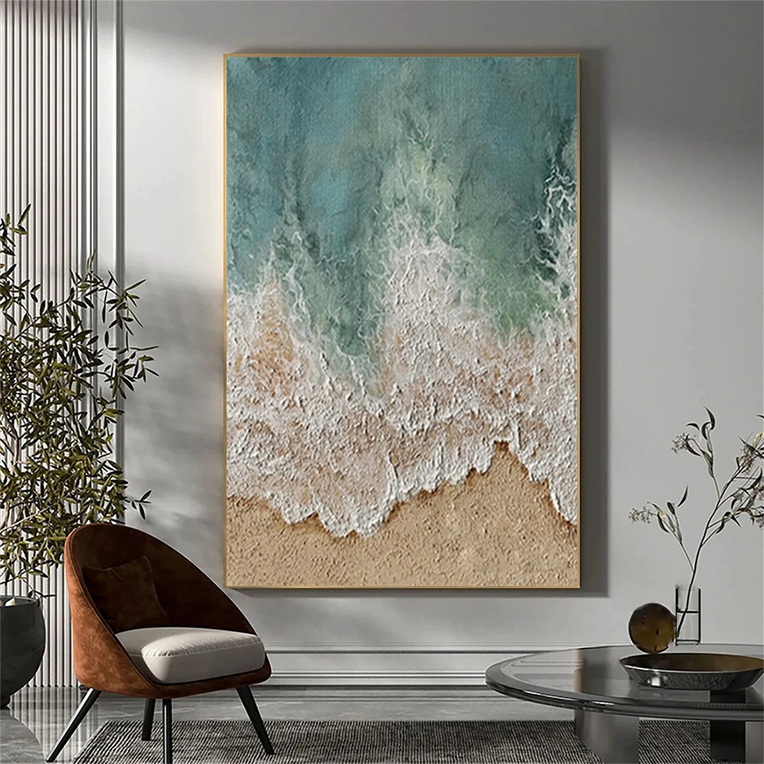 Ocean and Sky Painting #OS 244 - Stunning Seascape Wall Art for Home & Office Decor - Perfect for Living Room, Bedroom or Beach House