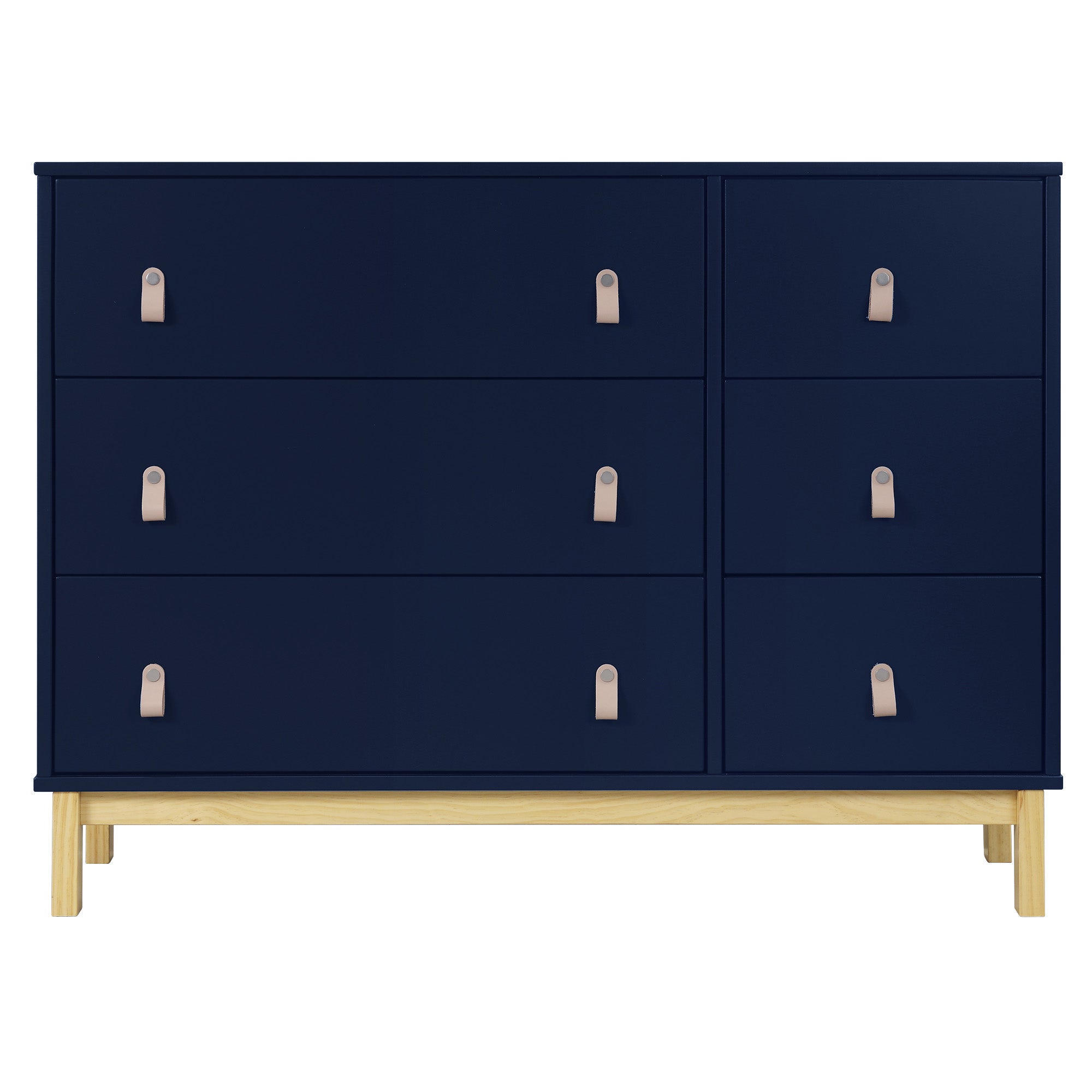 BabyGap Legacy 6-Drawer Dresser with Leather Pulls & Interlocking Drawers - Nursery Storage Solution for Baby Clothes, Blankets & Essentials