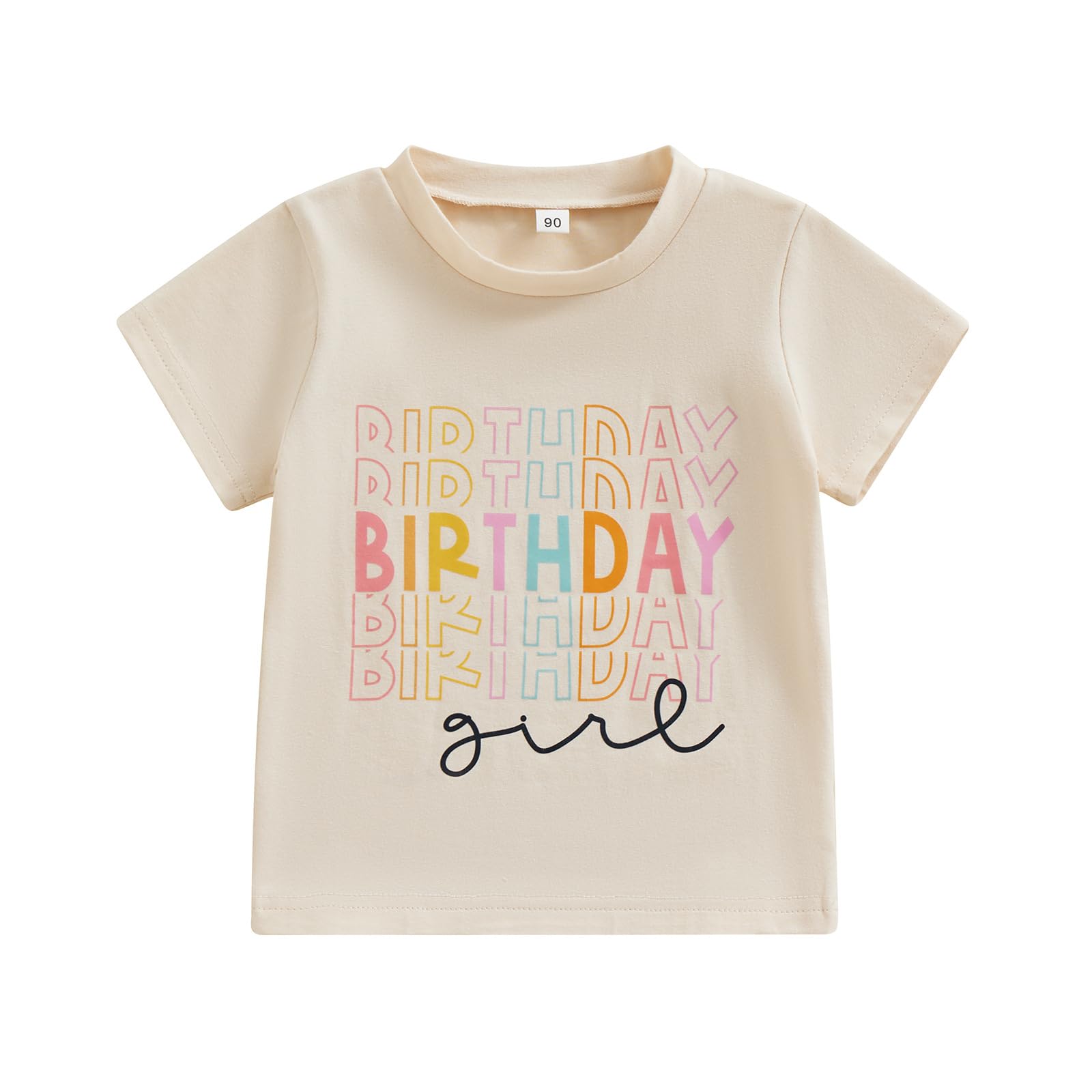 Koijhnb Birthday Boys Girls Shirt - Cute Baby Toddler T-Shirt Outfit for Boys & Girls | Summer Party Clothes & Gift Ideas for Birthday Celebrations
